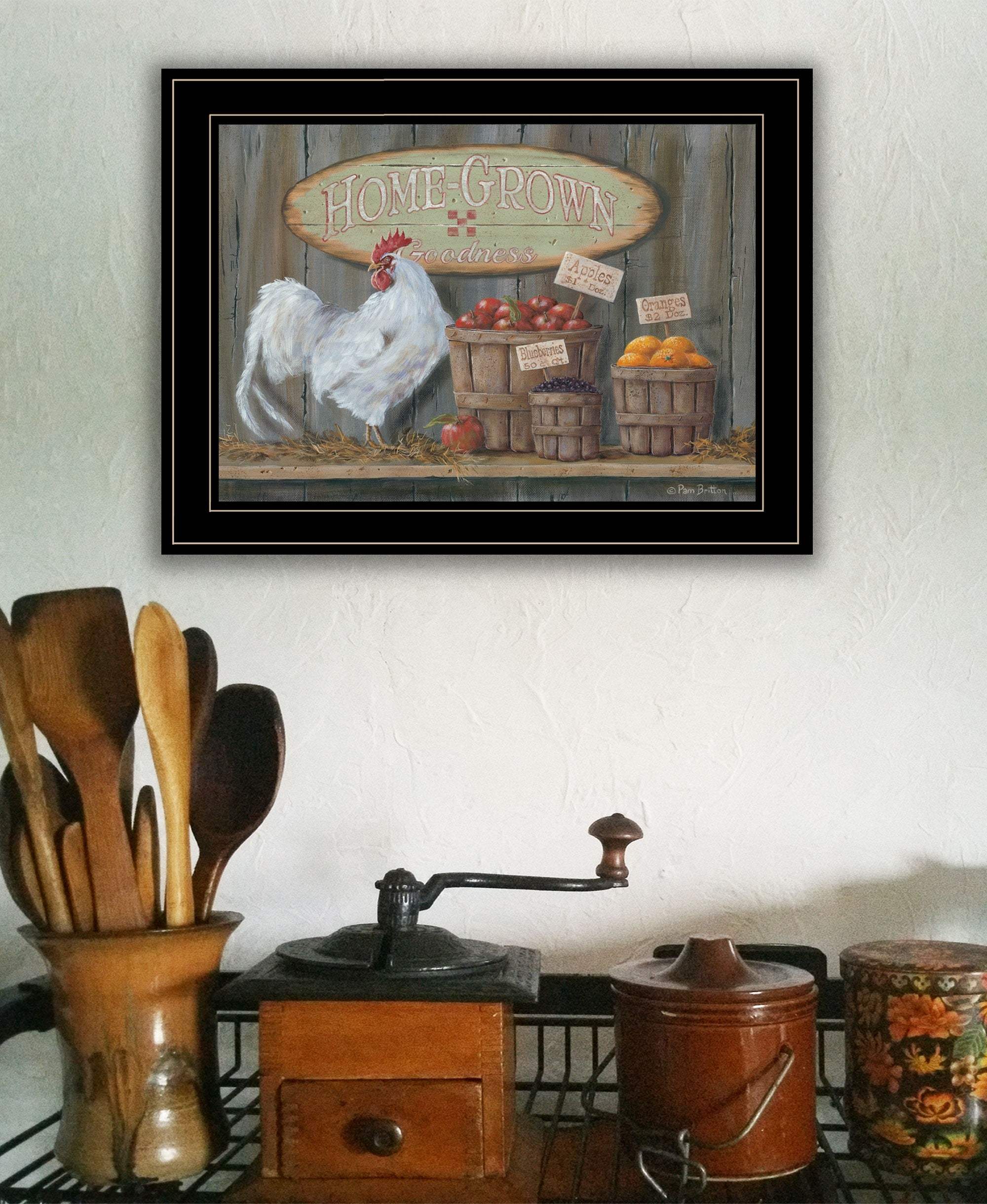 Home Grown 3 Black Framed Print Wall Art - Image 4