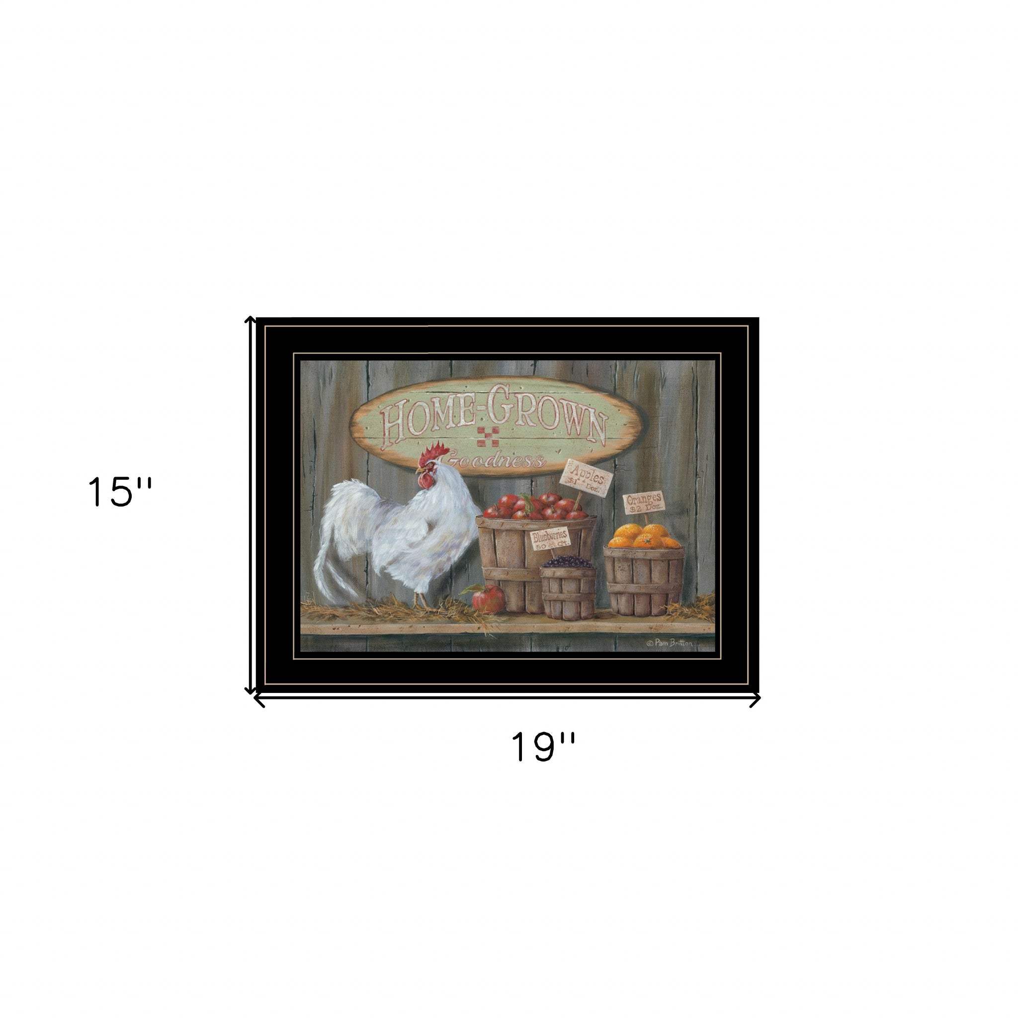 Home Grown 3 Black Framed Print Wall Art - Image 5