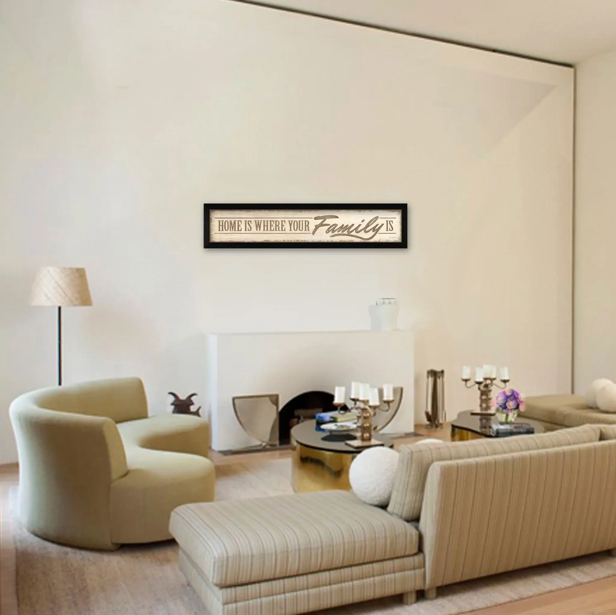 Home Is? 2 Black Framed Print Wall Art - Image 4