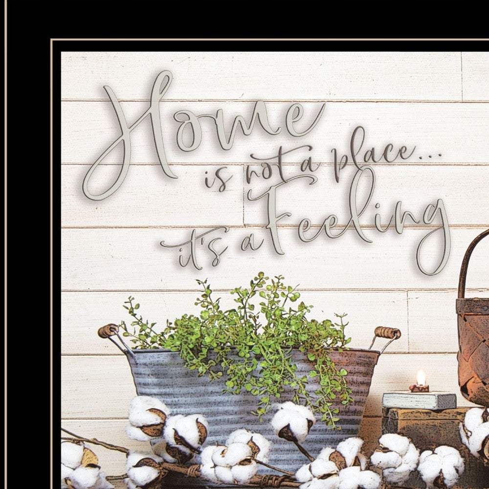 Home is not a Place 3 Black Framed Print Wall Art - Image 4