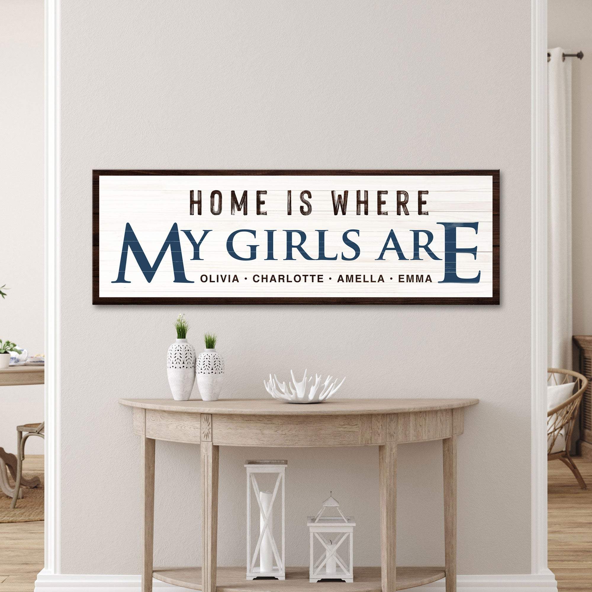 Home Is Where My Girls Are Sign III - Image 2