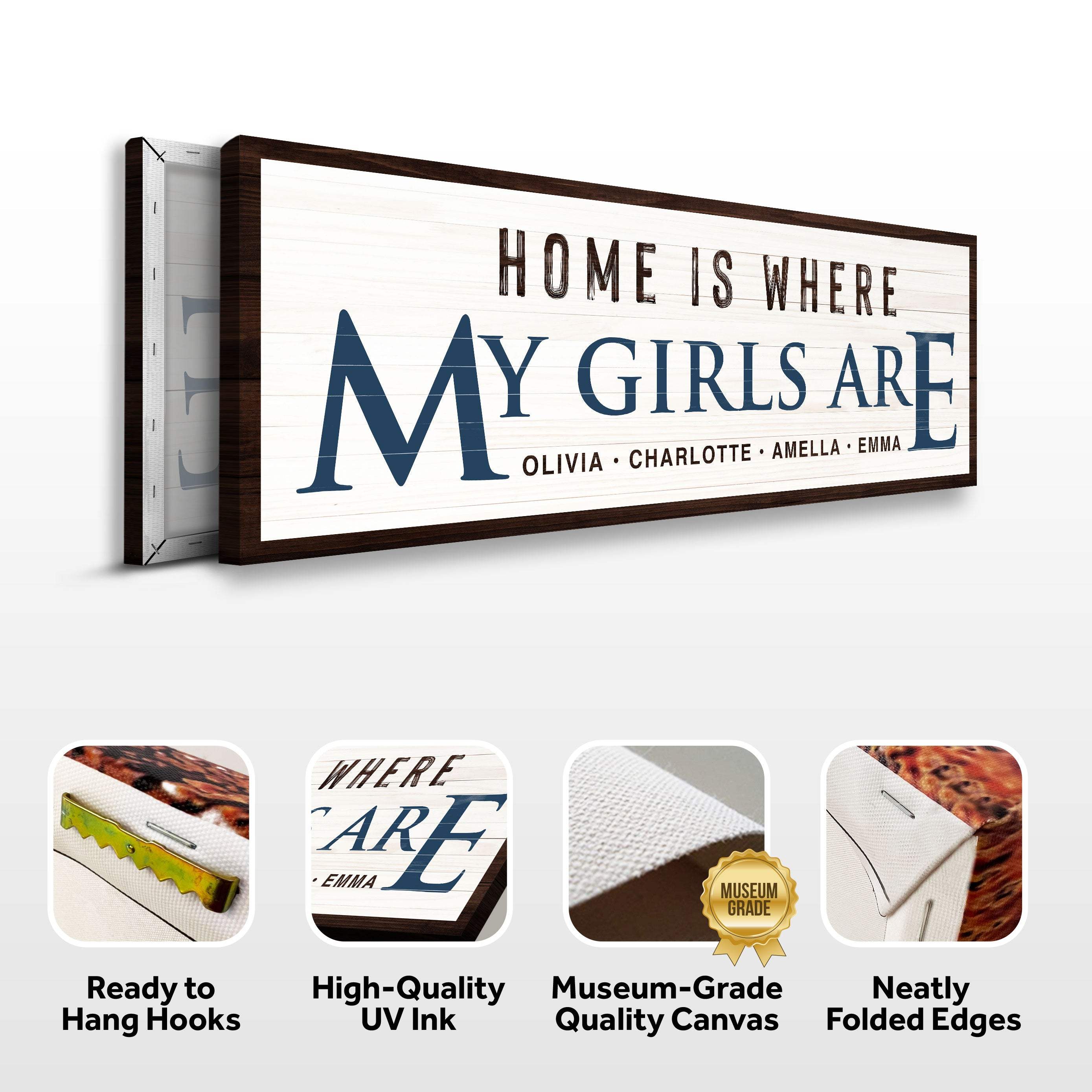 Home Is Where My Girls Are Sign III - Image 4