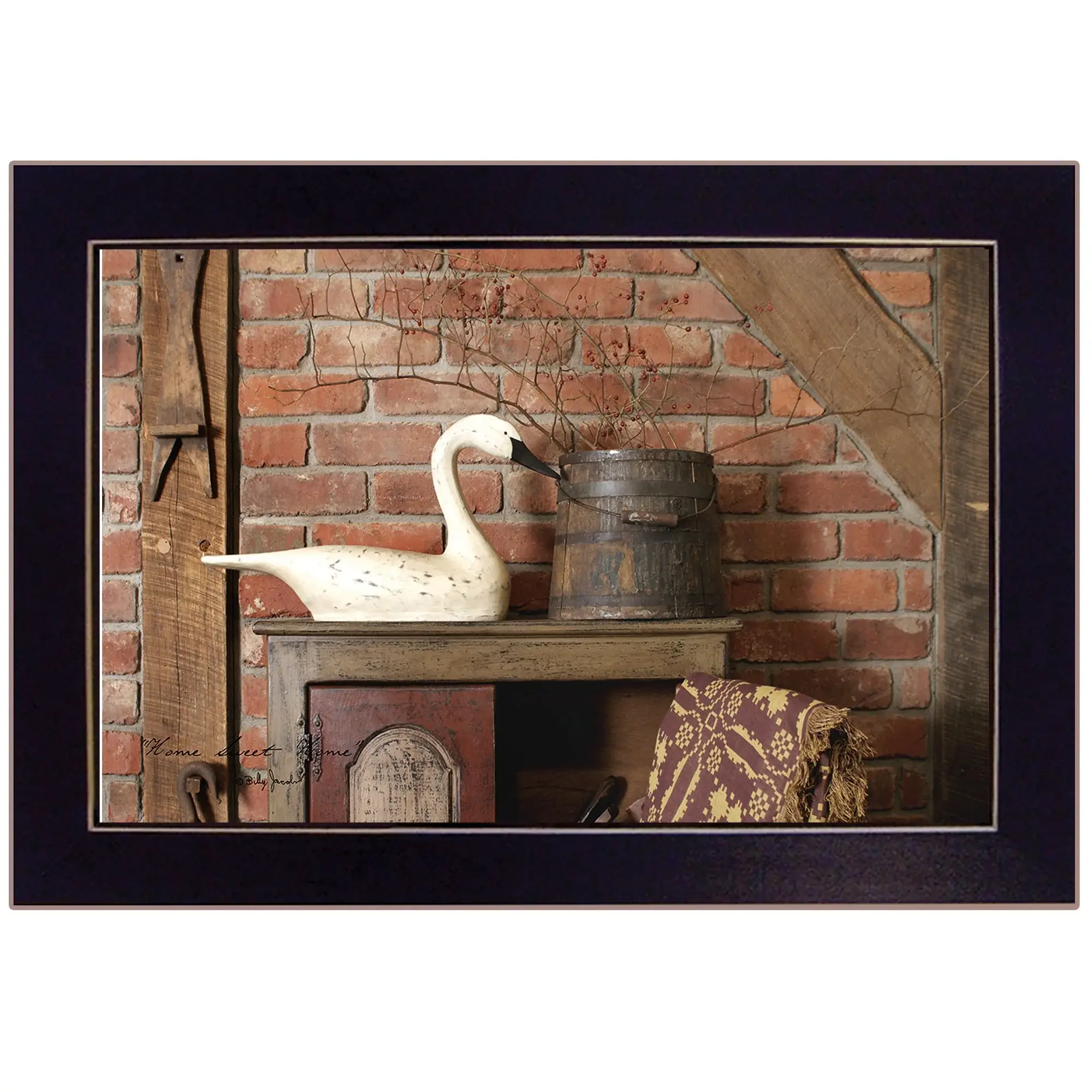 Home Sweet Home 3 Black Framed Print Wall Art - Image 2