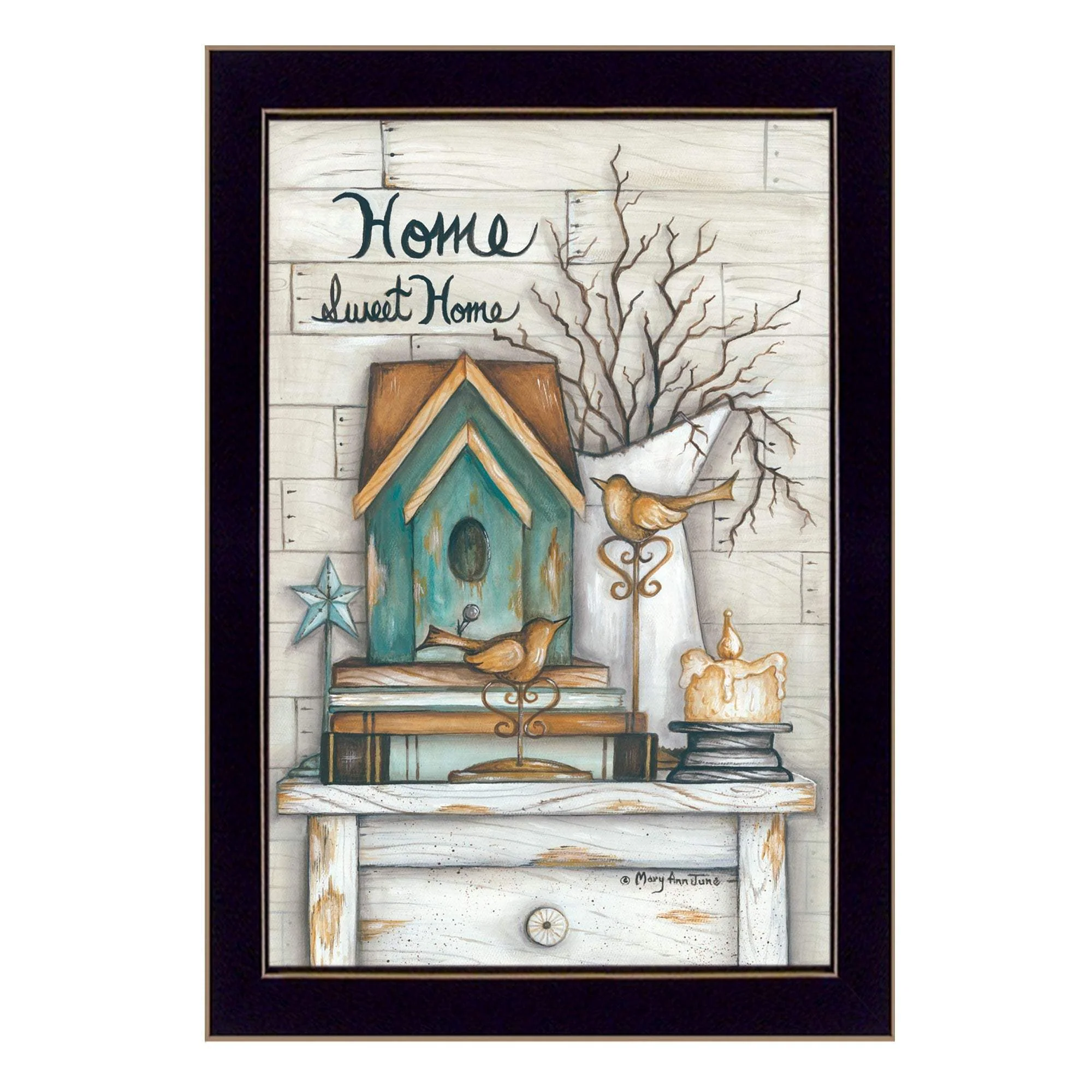 Home Sweet Home 4 Black Framed Print Wall Art - Image 2