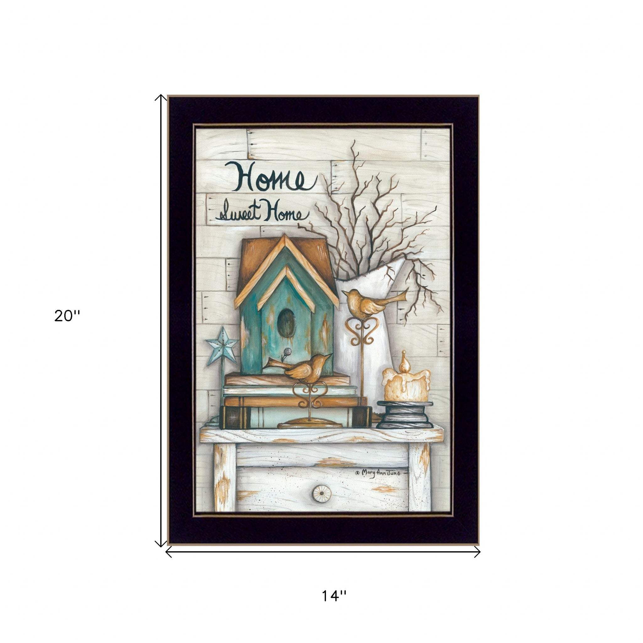 Home Sweet Home 4 Black Framed Print Wall Art - Image 5