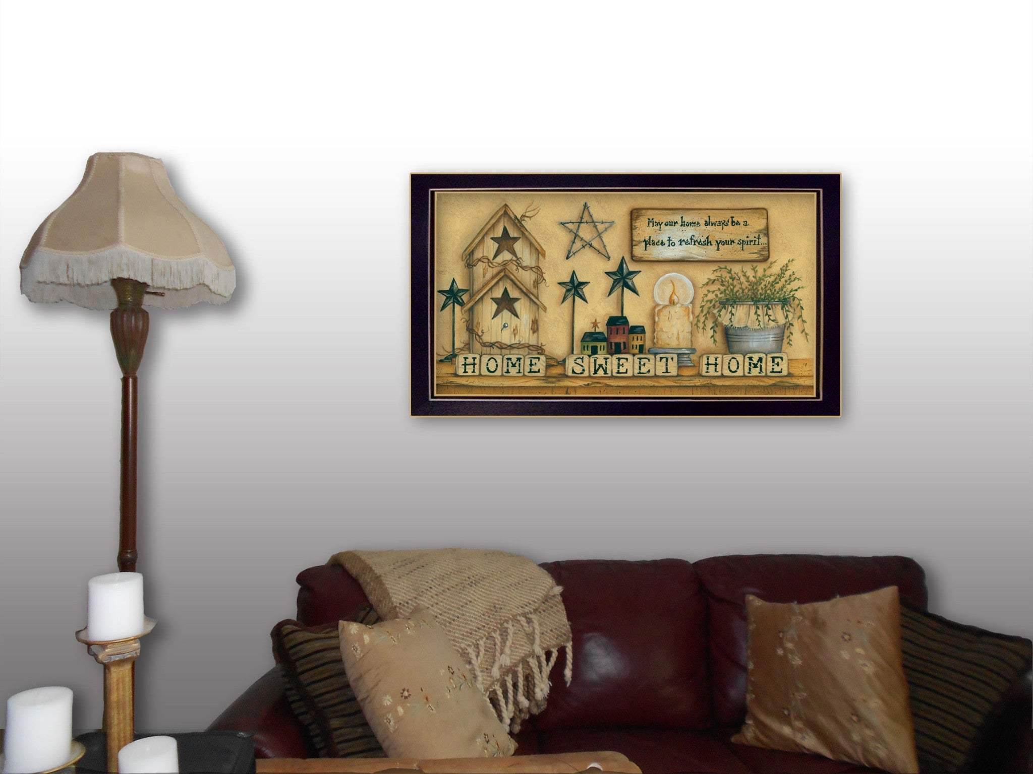 Home Sweet Home 6 Black Framed Print Wall Art - Image 5