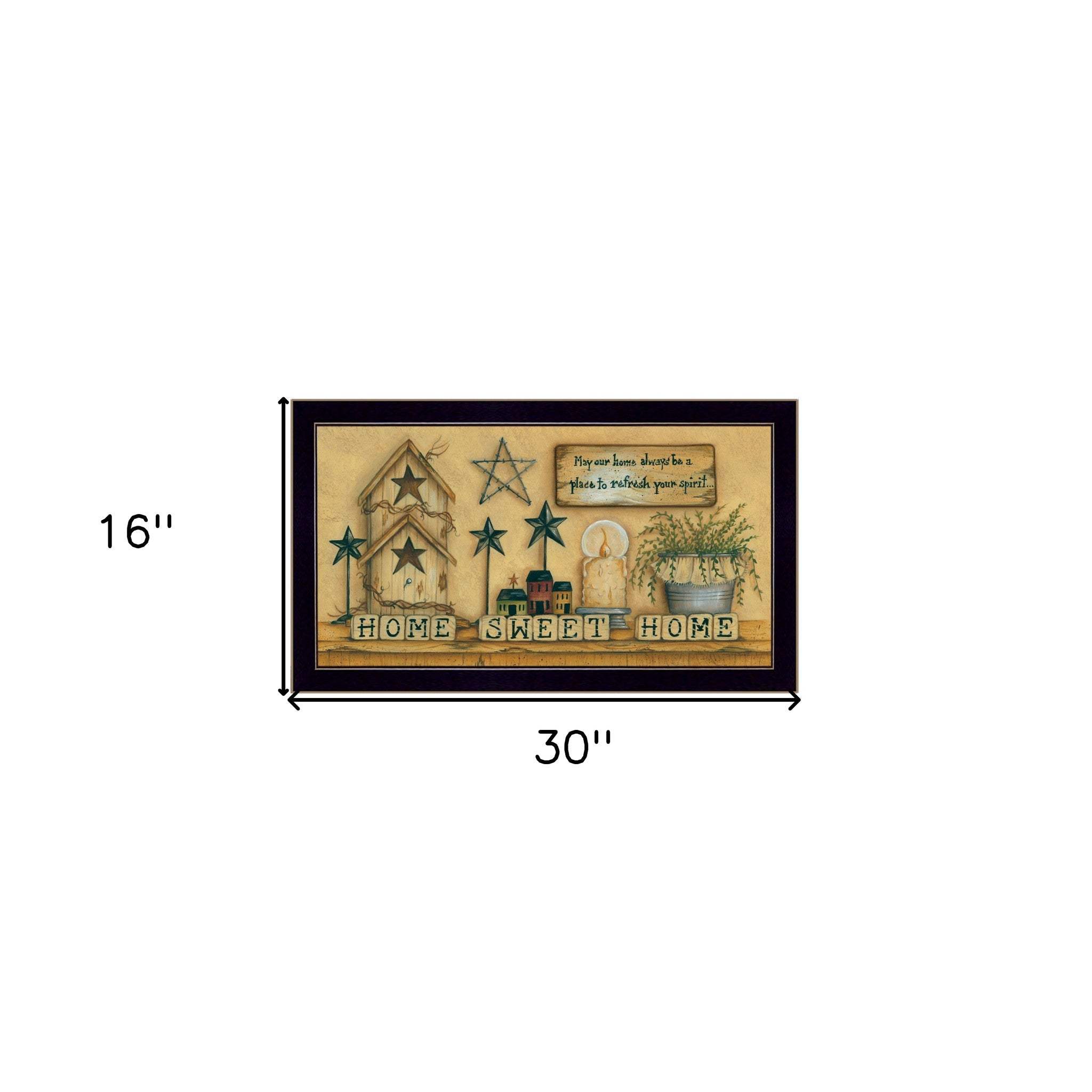 Home Sweet Home 6 Black Framed Print Wall Art - Image 6