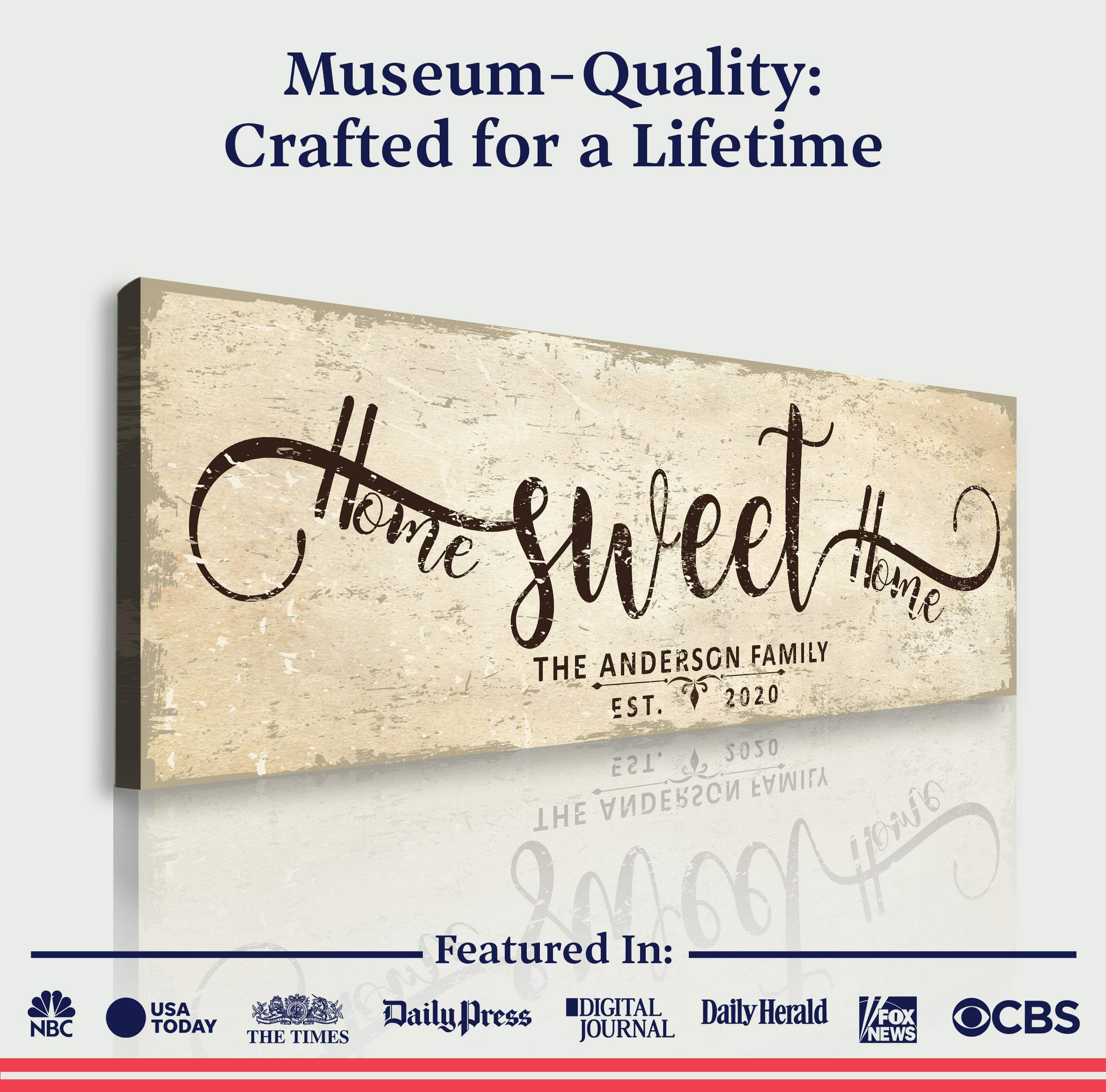 Home Sweet Home Sign VI - Image 3