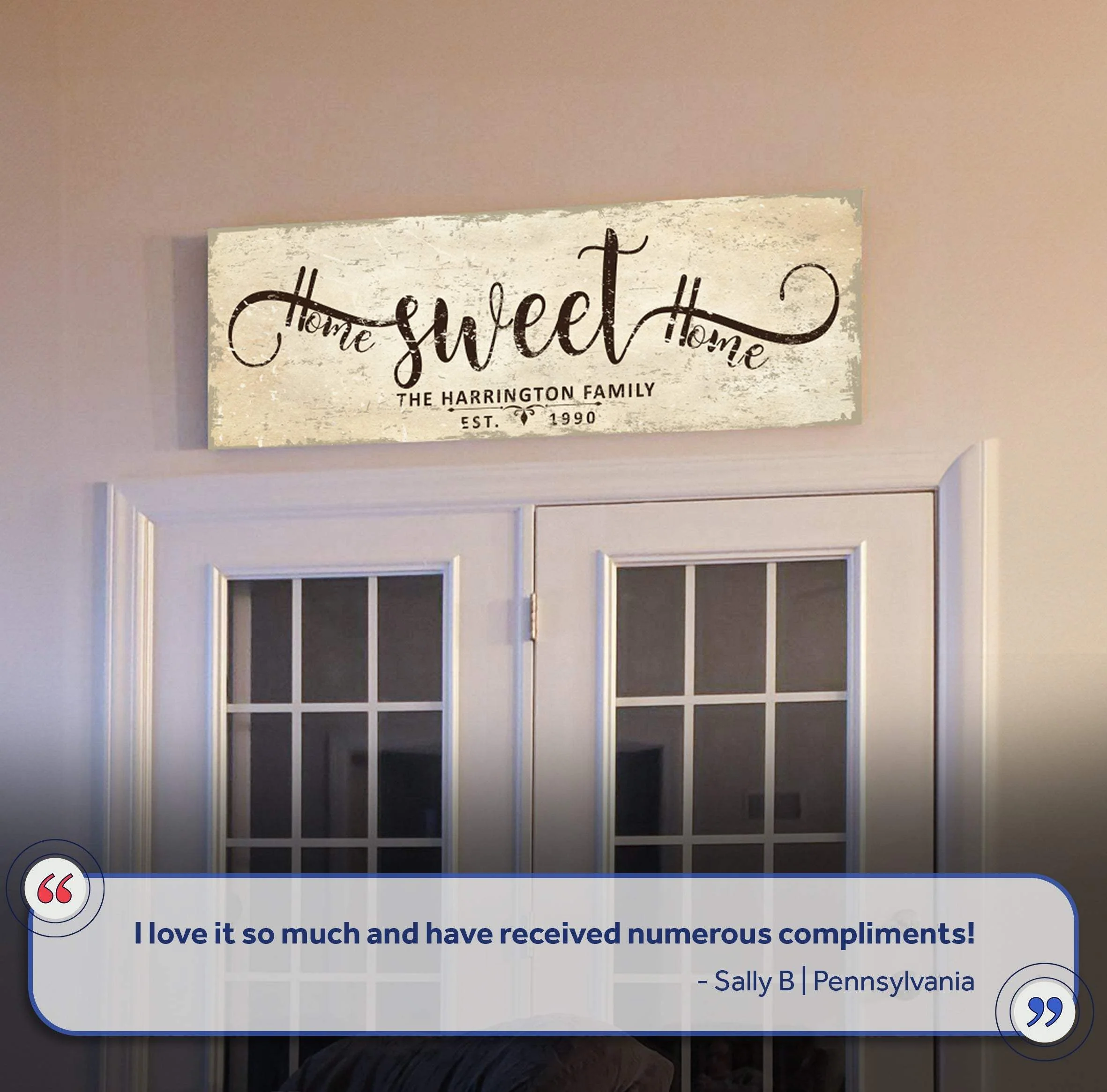 Home Sweet Home Sign VI - Image 6