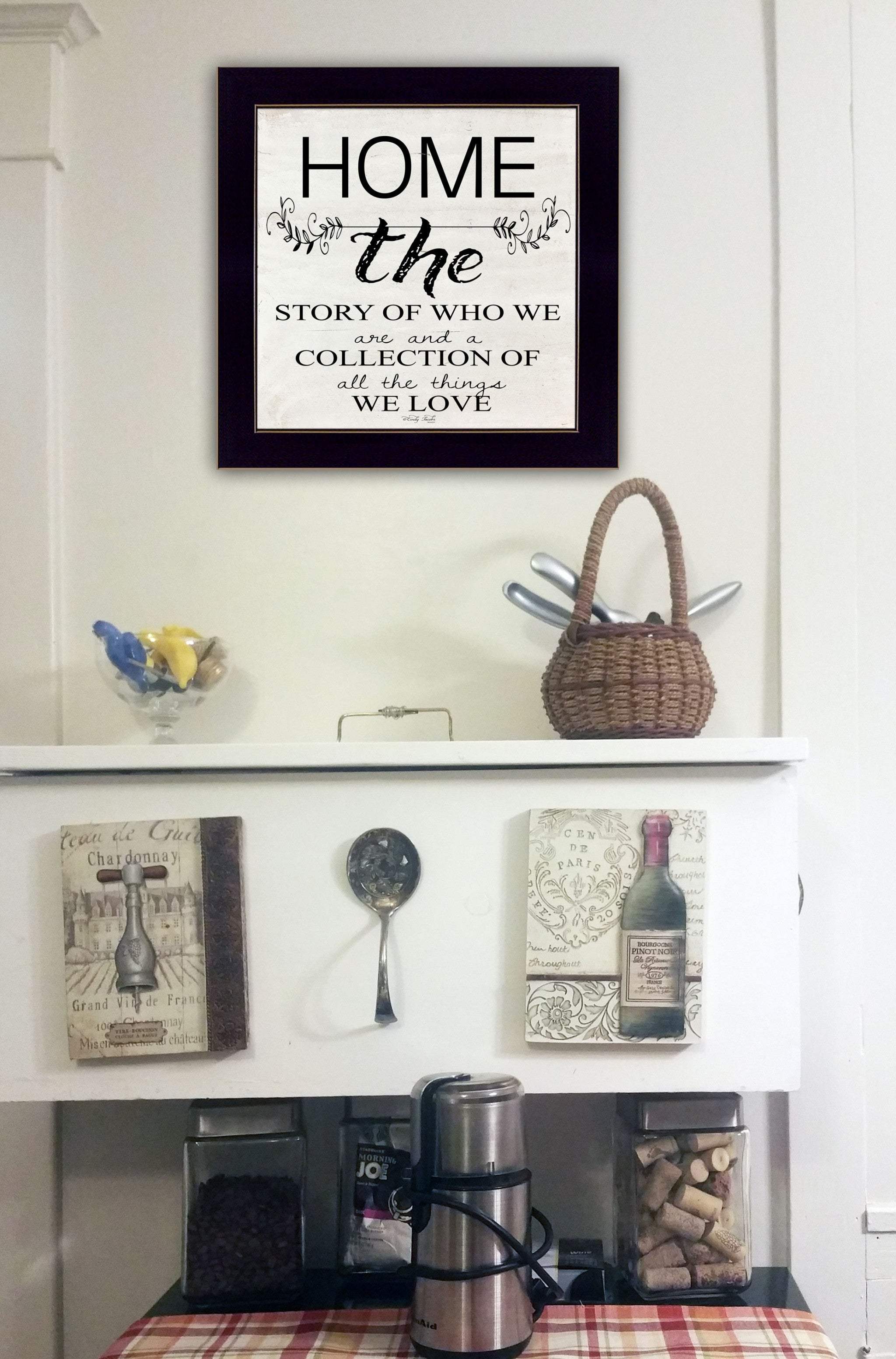 Home the Story of Who We Are Black Framed Print Wall Art - Image 3