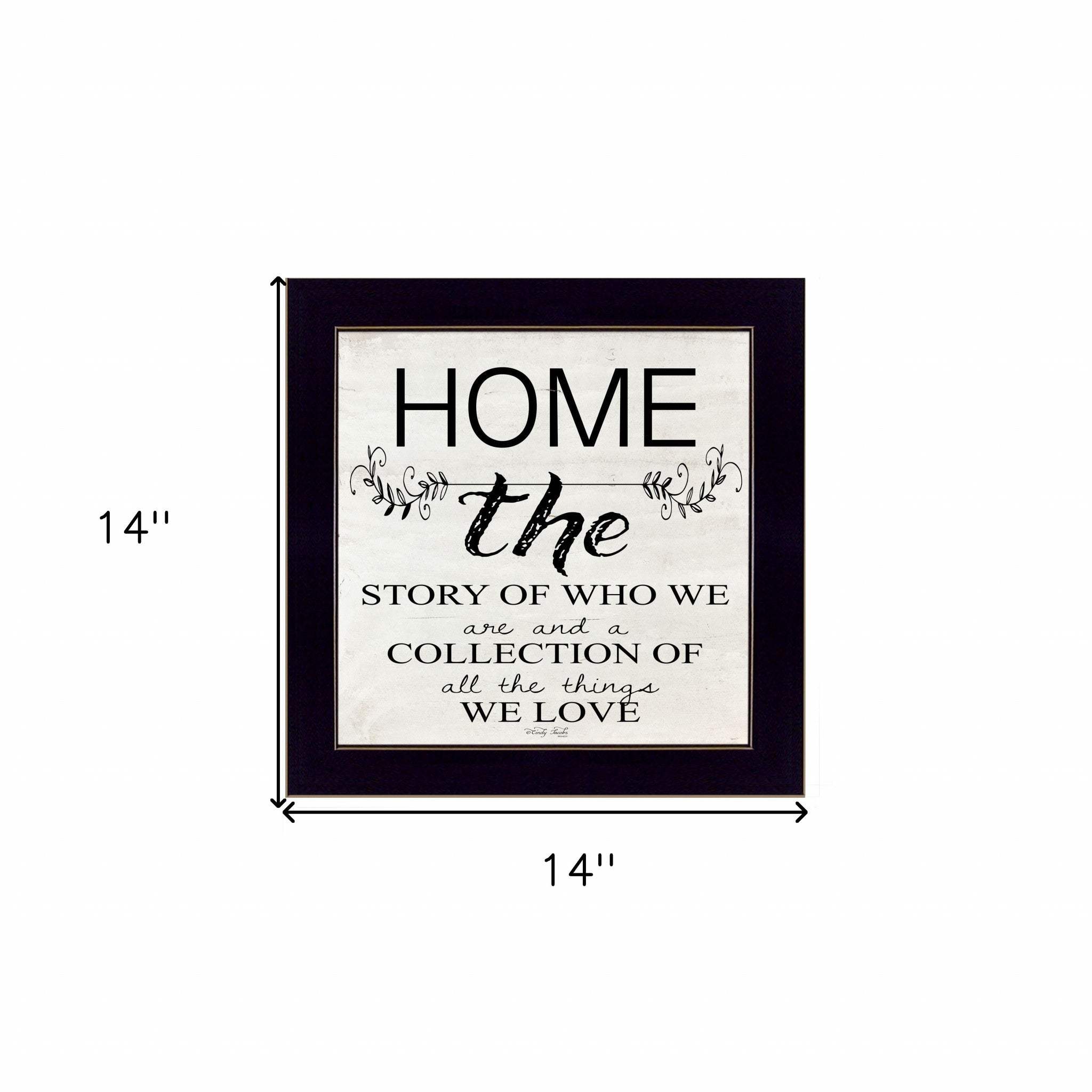 Home the Story of Who We Are Black Framed Print Wall Art - Image 4