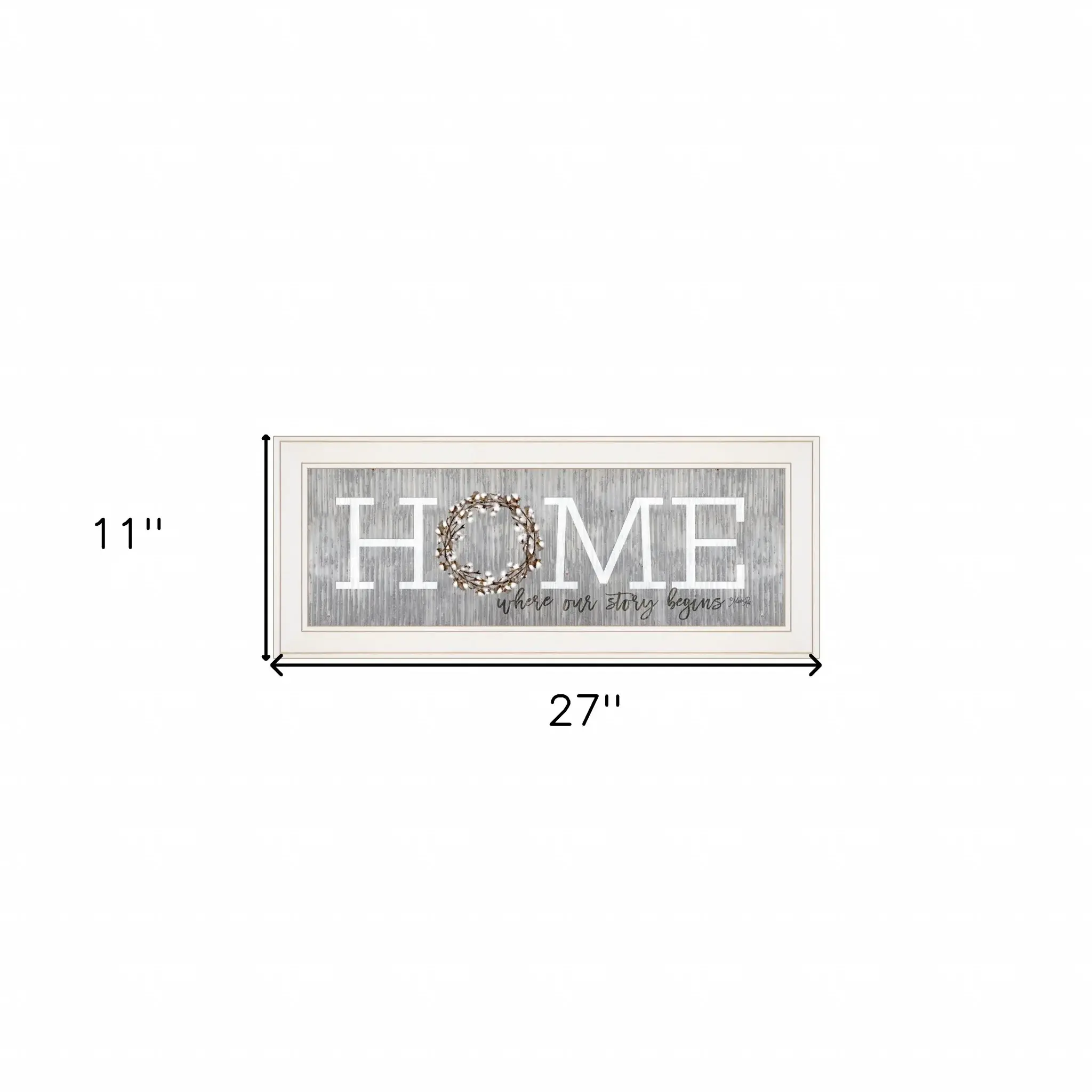 Home Where Our Story Begins White Framed Print Wall Art - Image 5