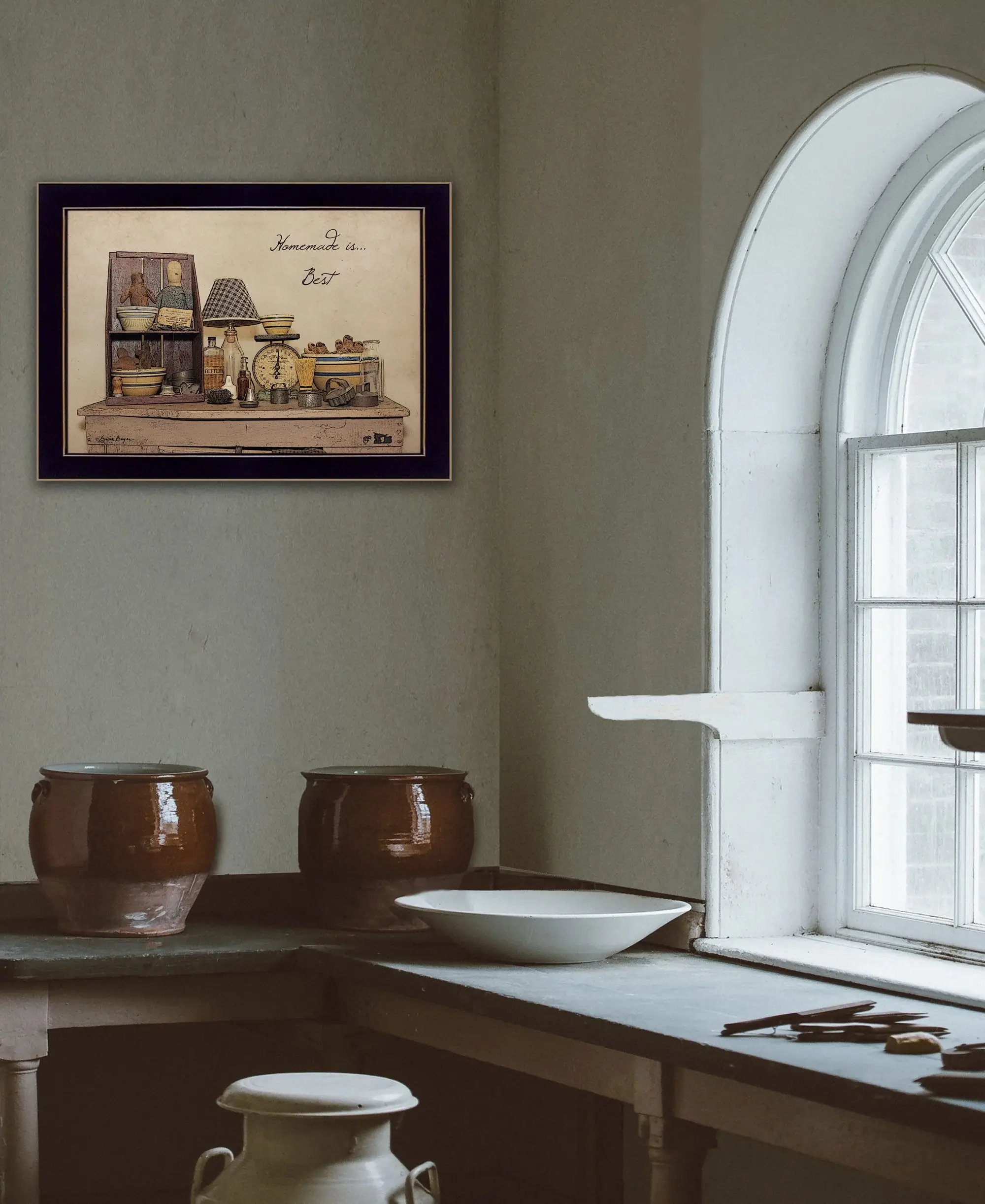 Homemade is Best 1 Black Framed Print Kitchen Wall Art - Image 5