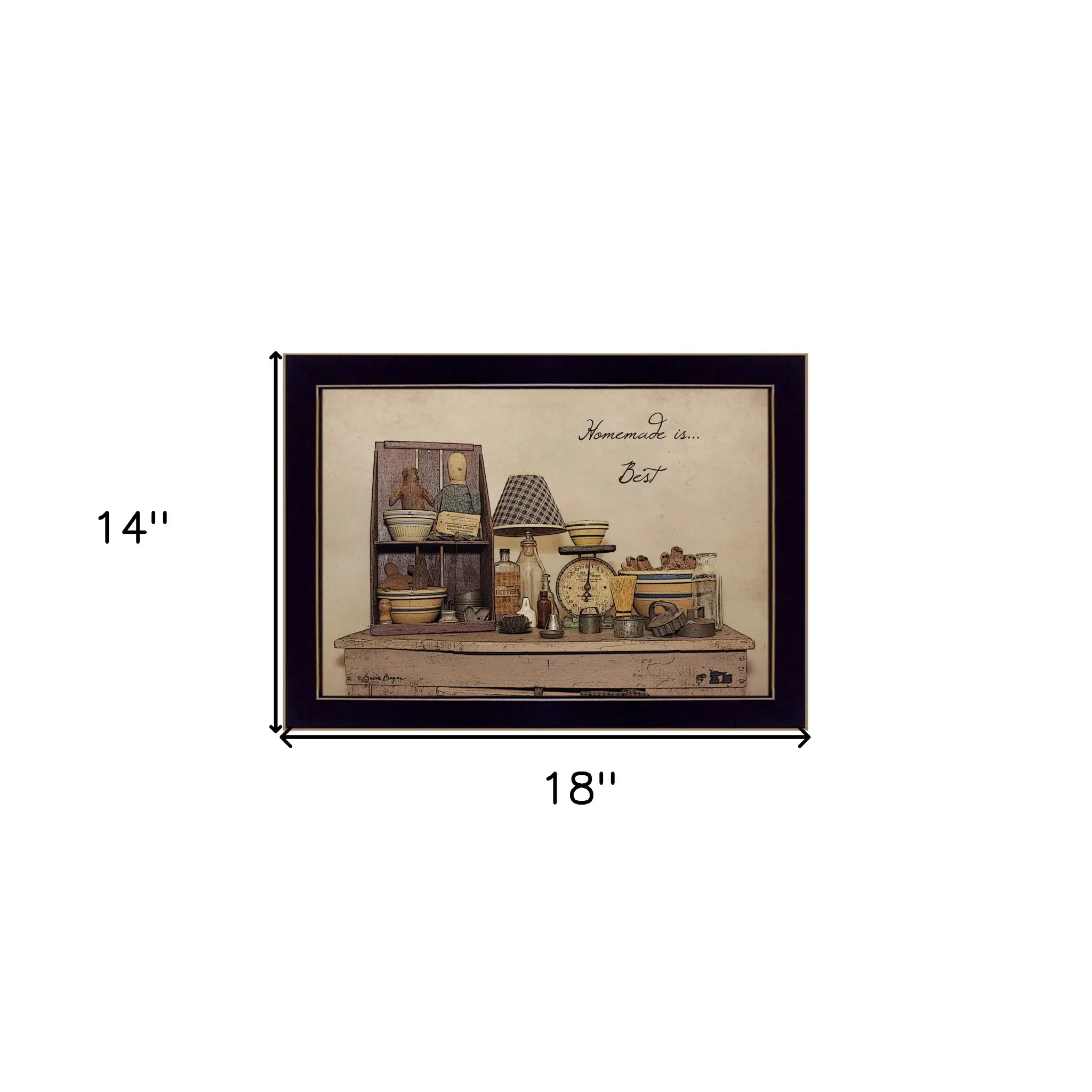 Homemade is Best 1 Black Framed Print Kitchen Wall Art - Image 6