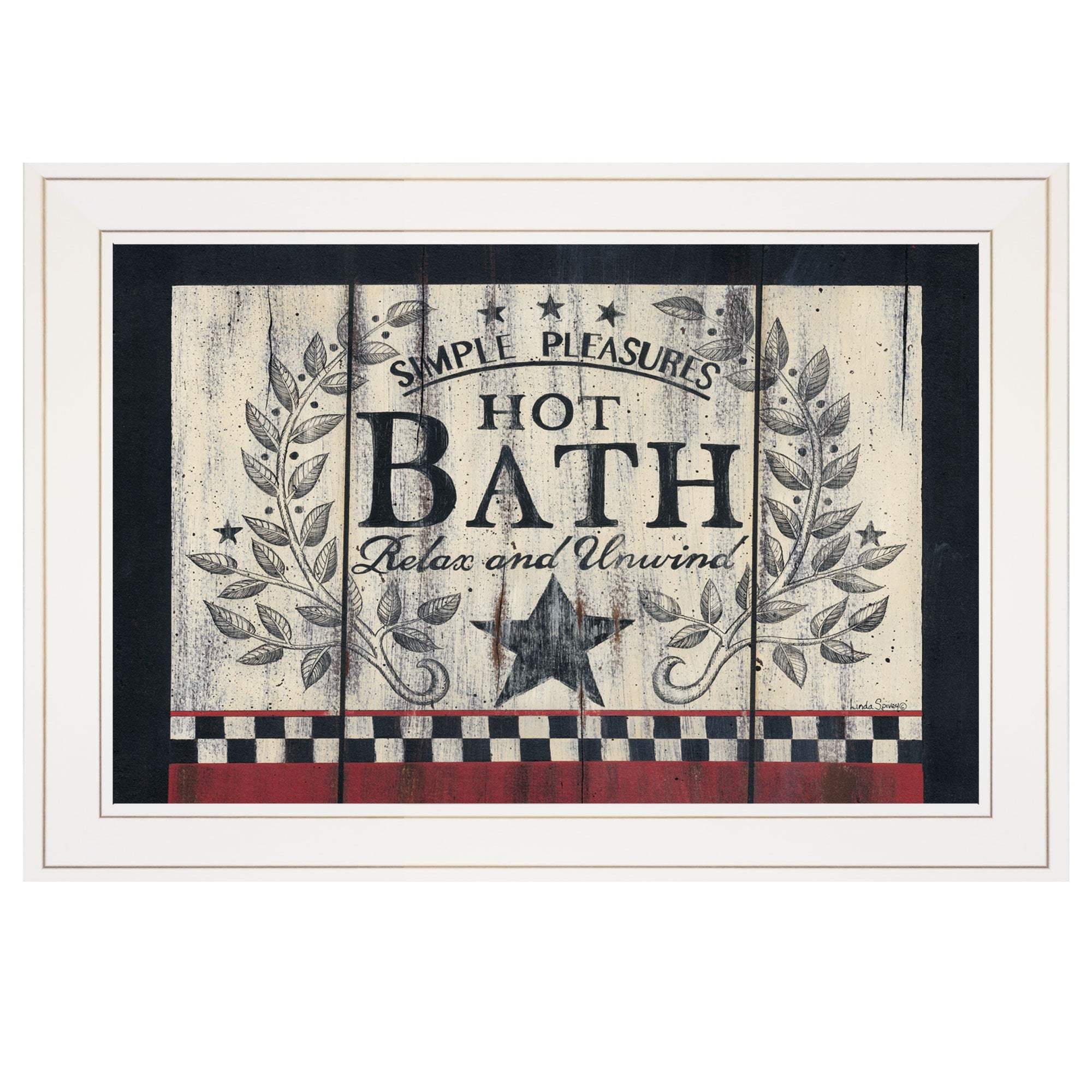Hot Bath 13 White Framed Print Bathroom Wall Art - Image 2