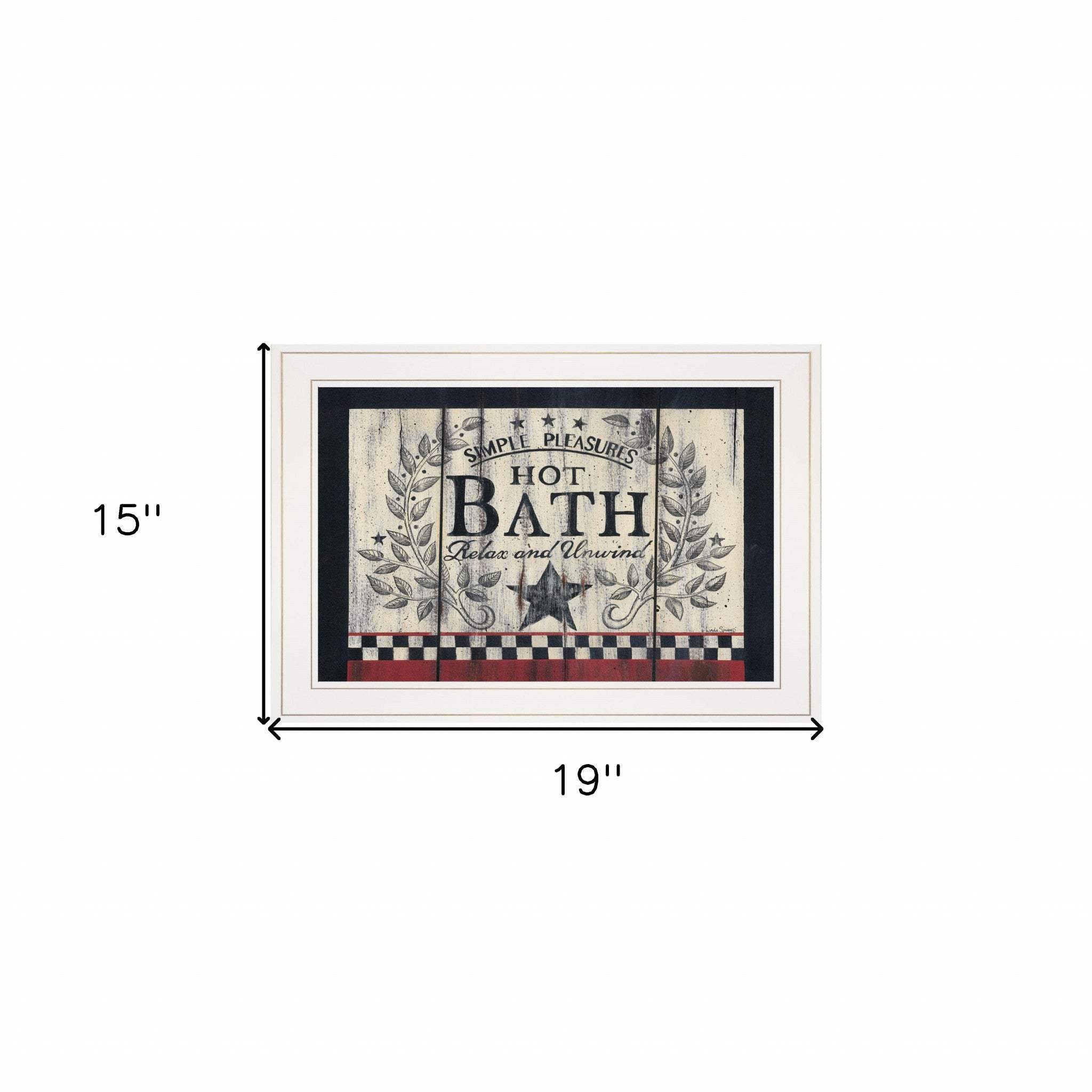 Hot Bath 13 White Framed Print Bathroom Wall Art - Image 5