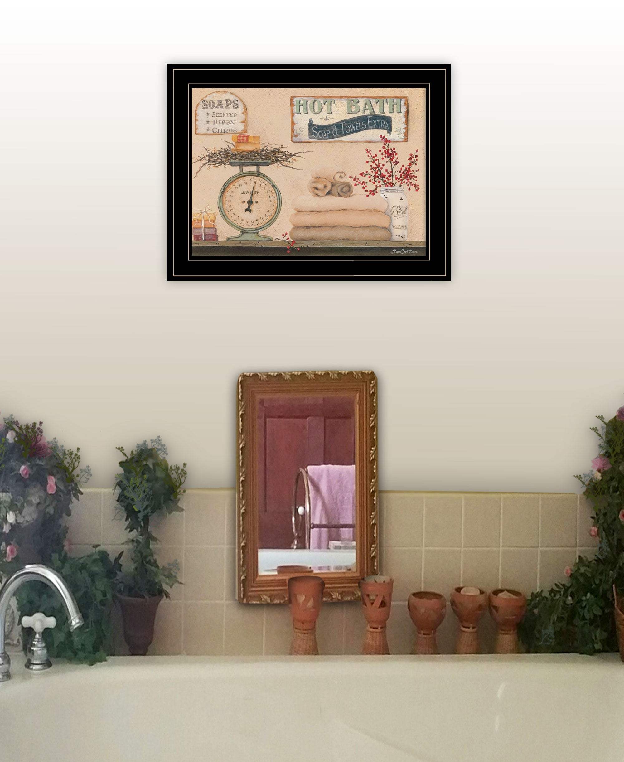 Hot Bath 17 Black Framed Print Bathroom Wall Art - Image 5