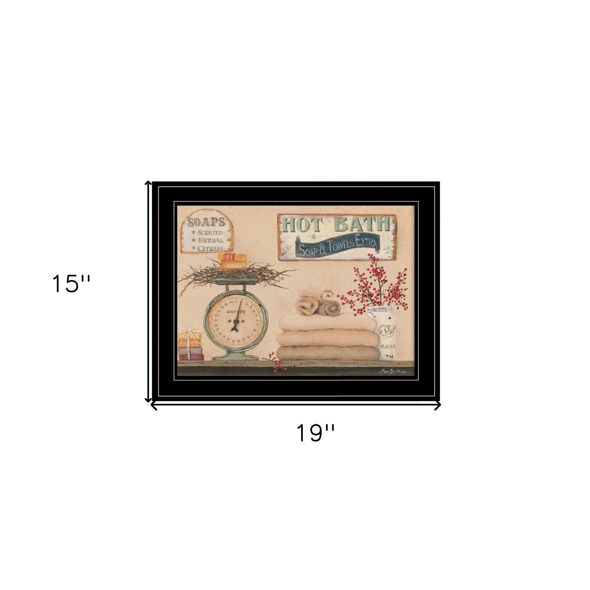 Hot Bath 17 Black Framed Print Bathroom Wall Art - Image 6