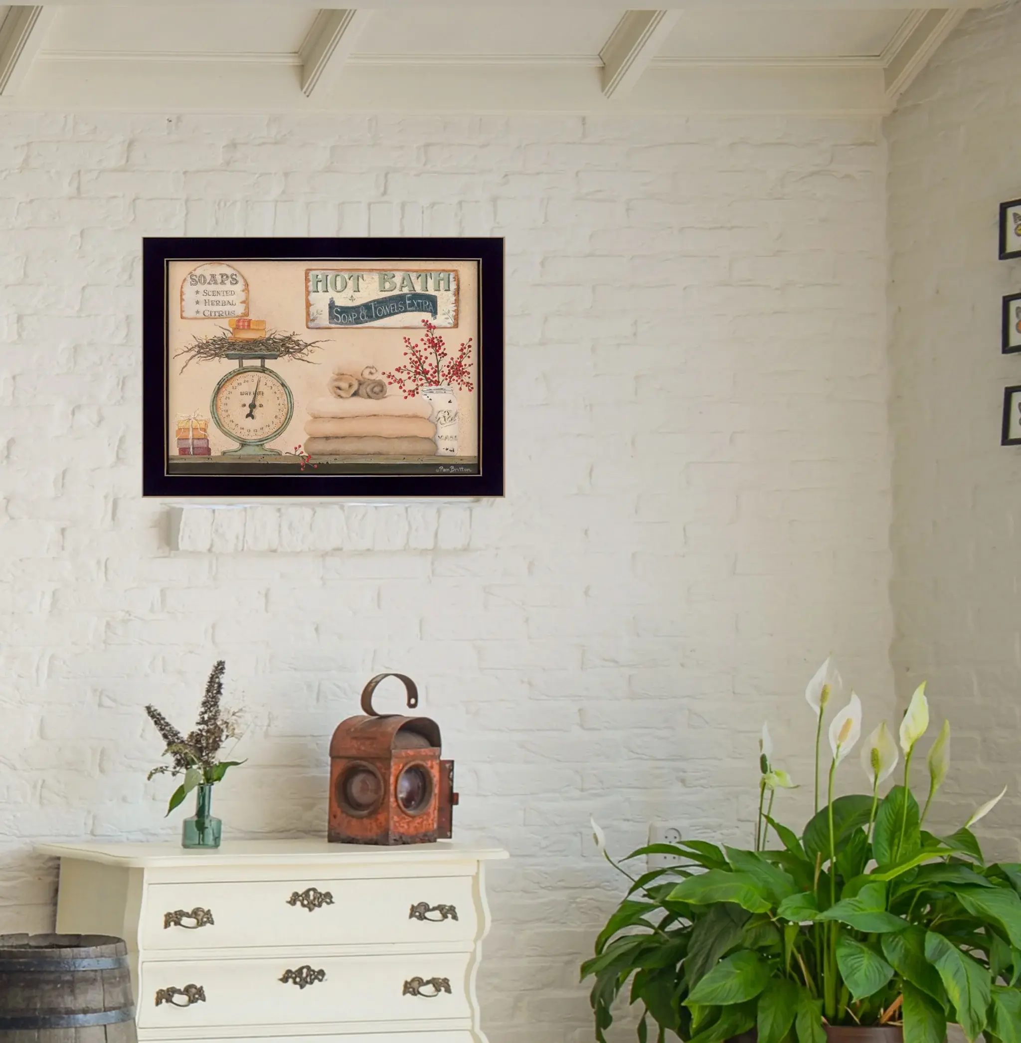 Hot Bath 9 Black Framed Print Bathroom Wall Art - Image 5