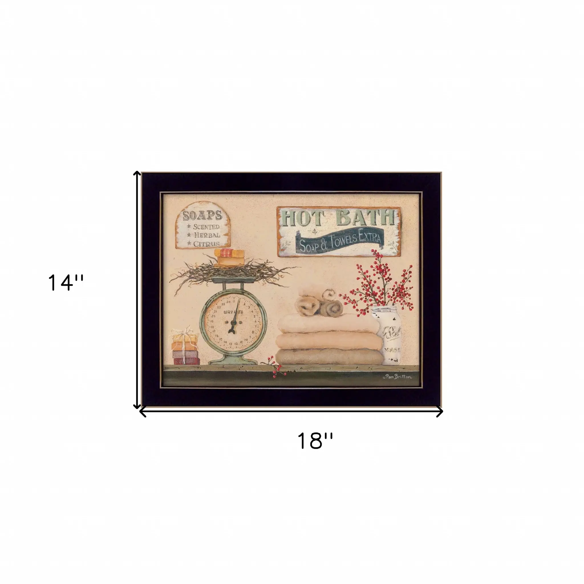 Hot Bath 9 Black Framed Print Bathroom Wall Art - Image 6