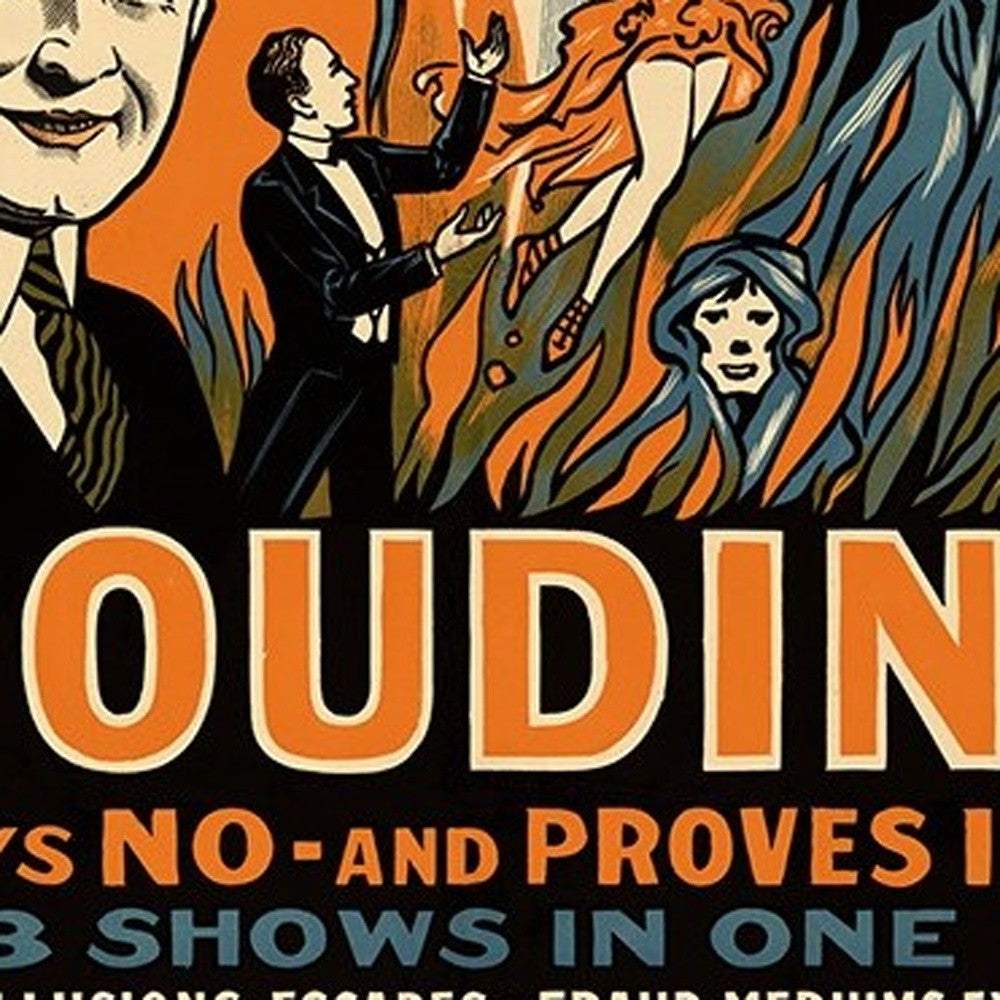 Houdini Spirits Vintage Magic Unframed Print Wall Art - Image 4