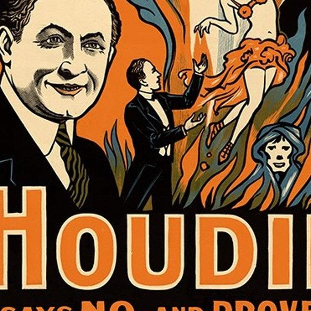Houdini Spirits Vintage Magic Unframed Print Wall Art - Image 4