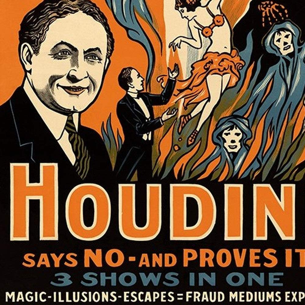 Houdini Spirits Vintage Magic Unframed Print Wall Art - Image 5