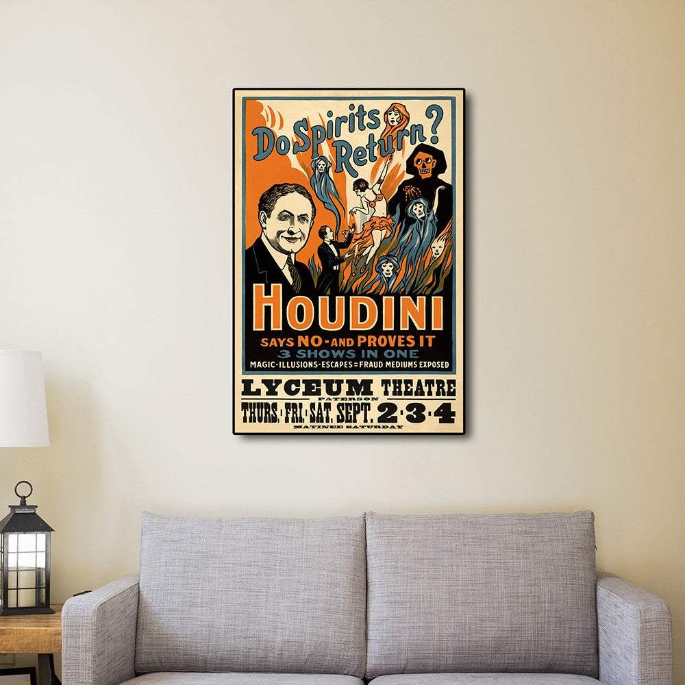 Houdini Spirits Vintage Magic Unframed Print Wall Art - Image 7