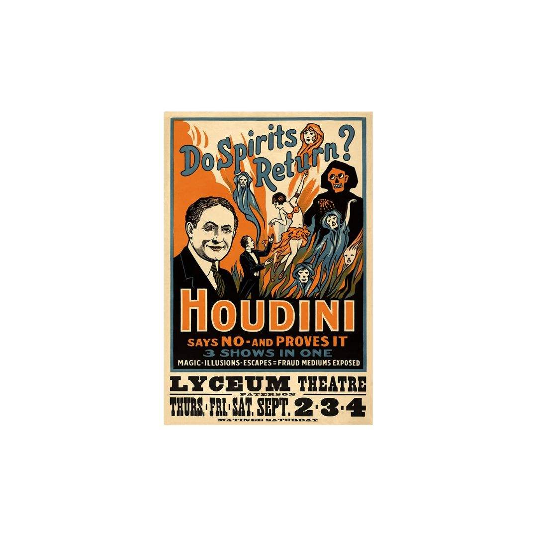 Houdini Spirits Vintage Magic Unframed Print Wall Art - Image 2