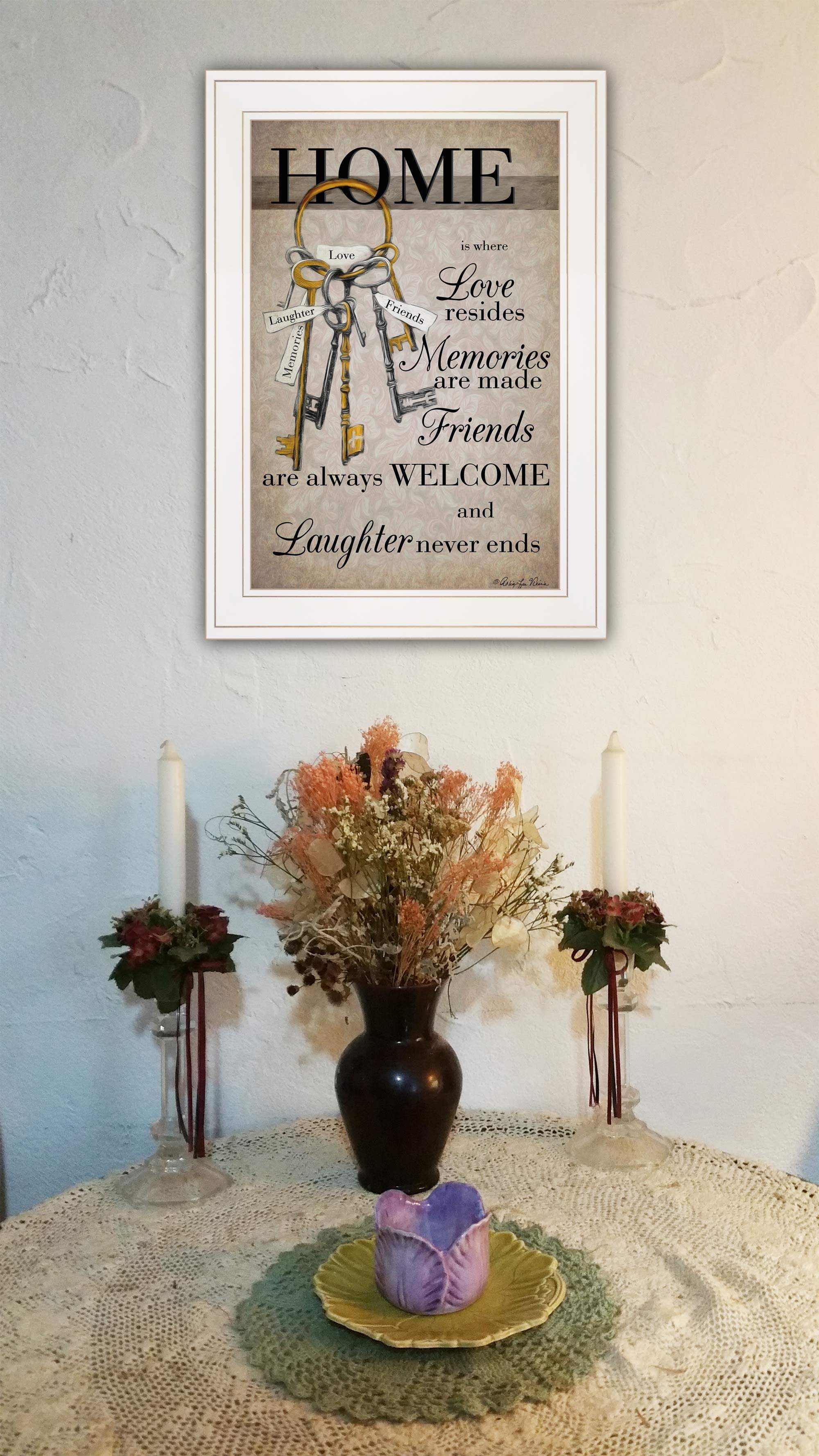 House Keys 1 White Framed Print Wall Art - Image 5