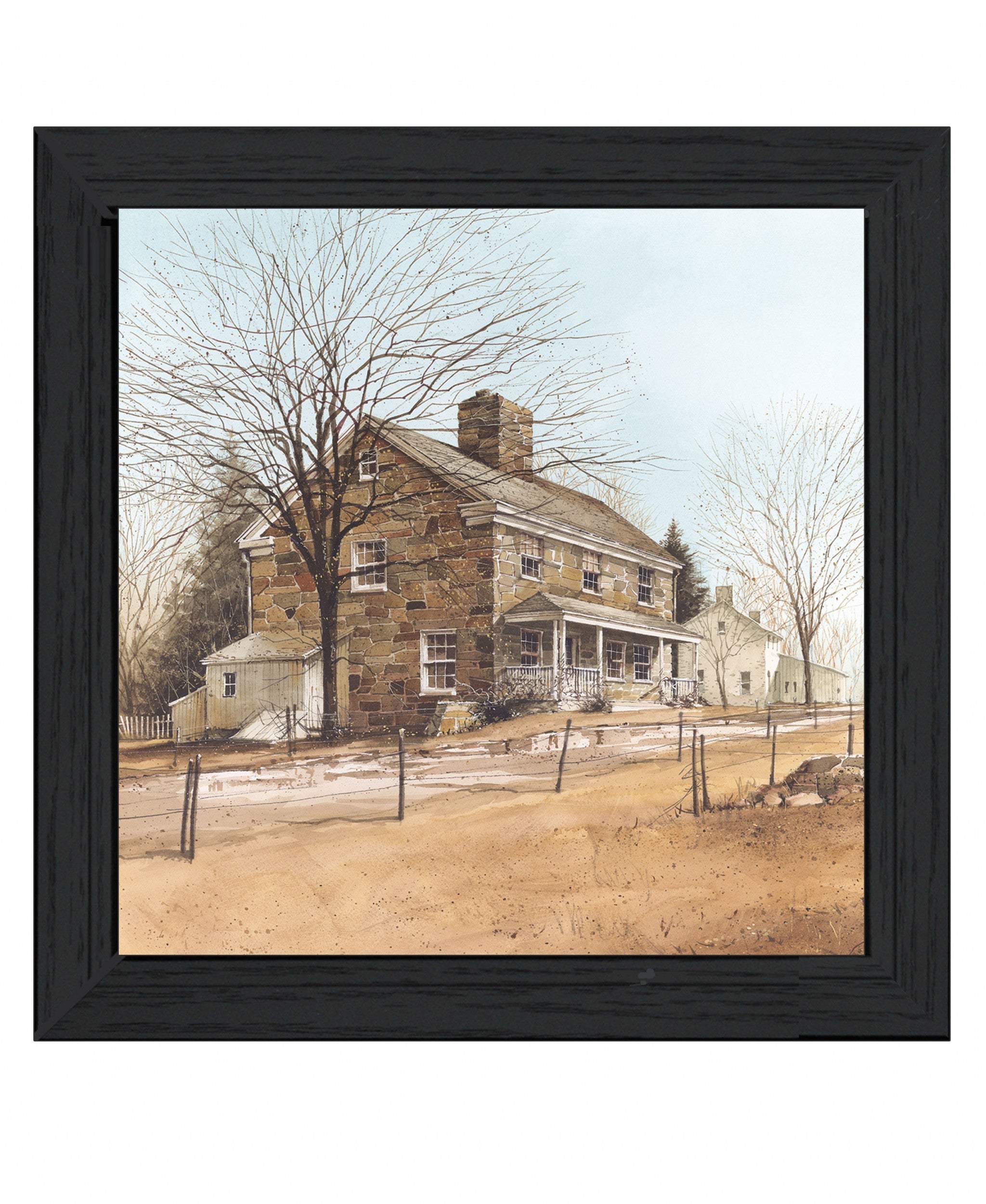 House on Chestnut Black Framed Print Wall Art - Image 2