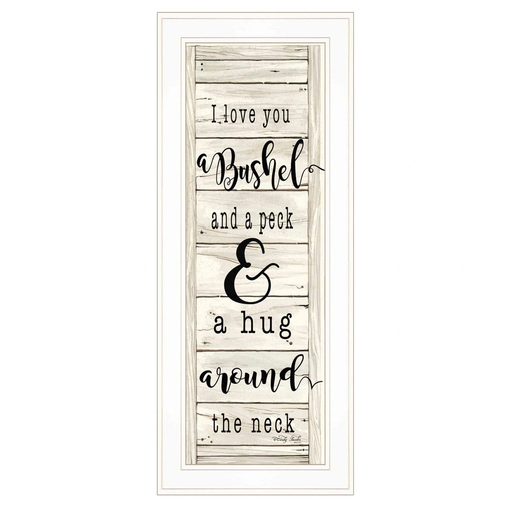 Hugs Collection 1 White Framed Print Wall Art - Image 2