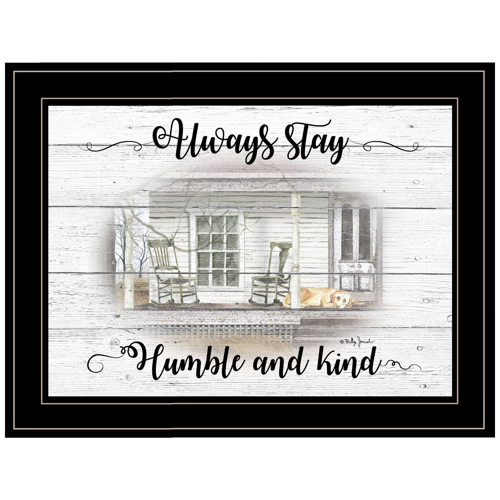 Humble and Kind 2 Black Framed Print Wall Art - Image 2