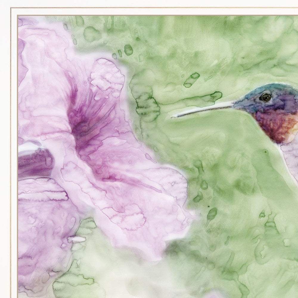 Humming Bird 2 White Framed Print Wall Art - Image 3
