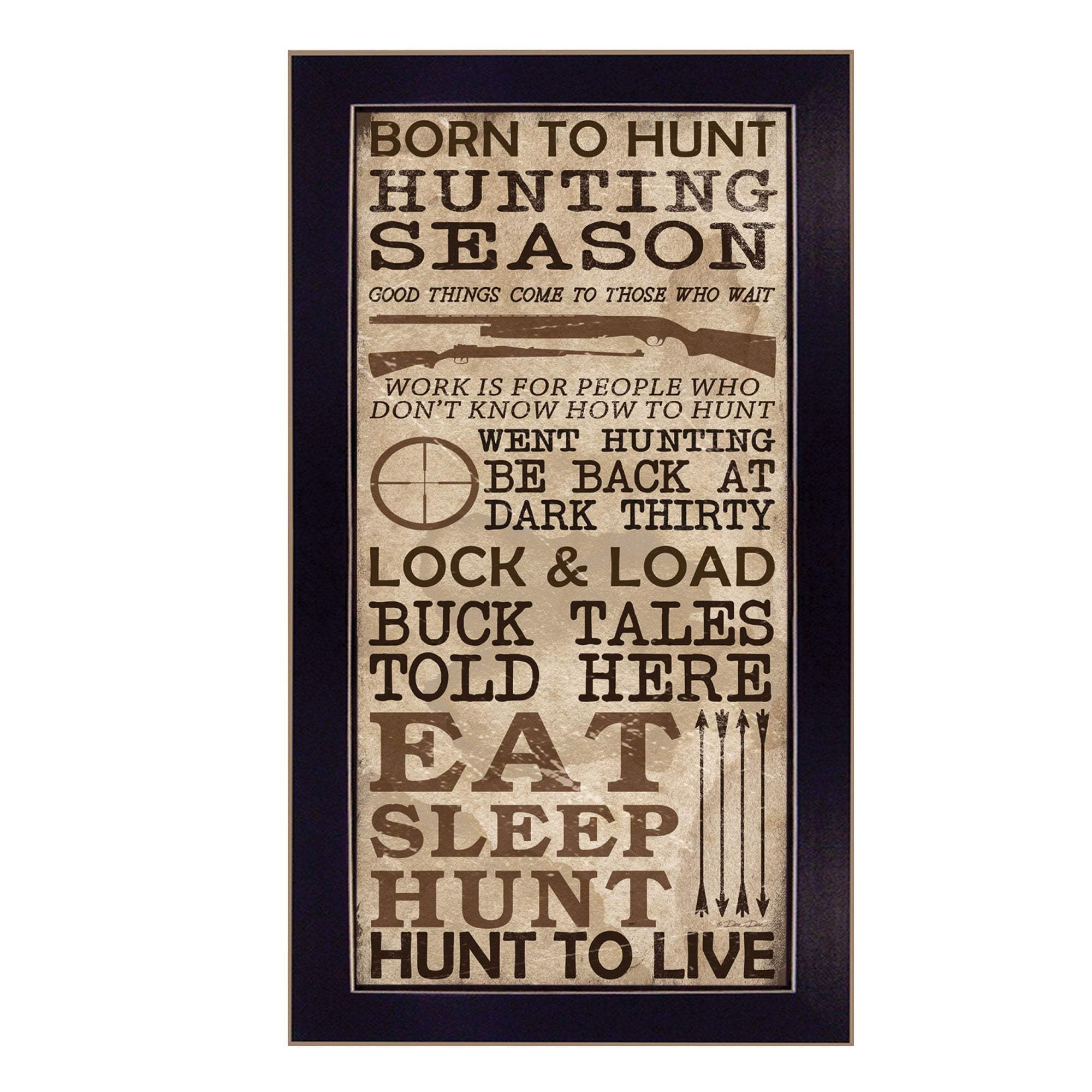 Hunting Season Black Framed Print Wall Art - Image 2