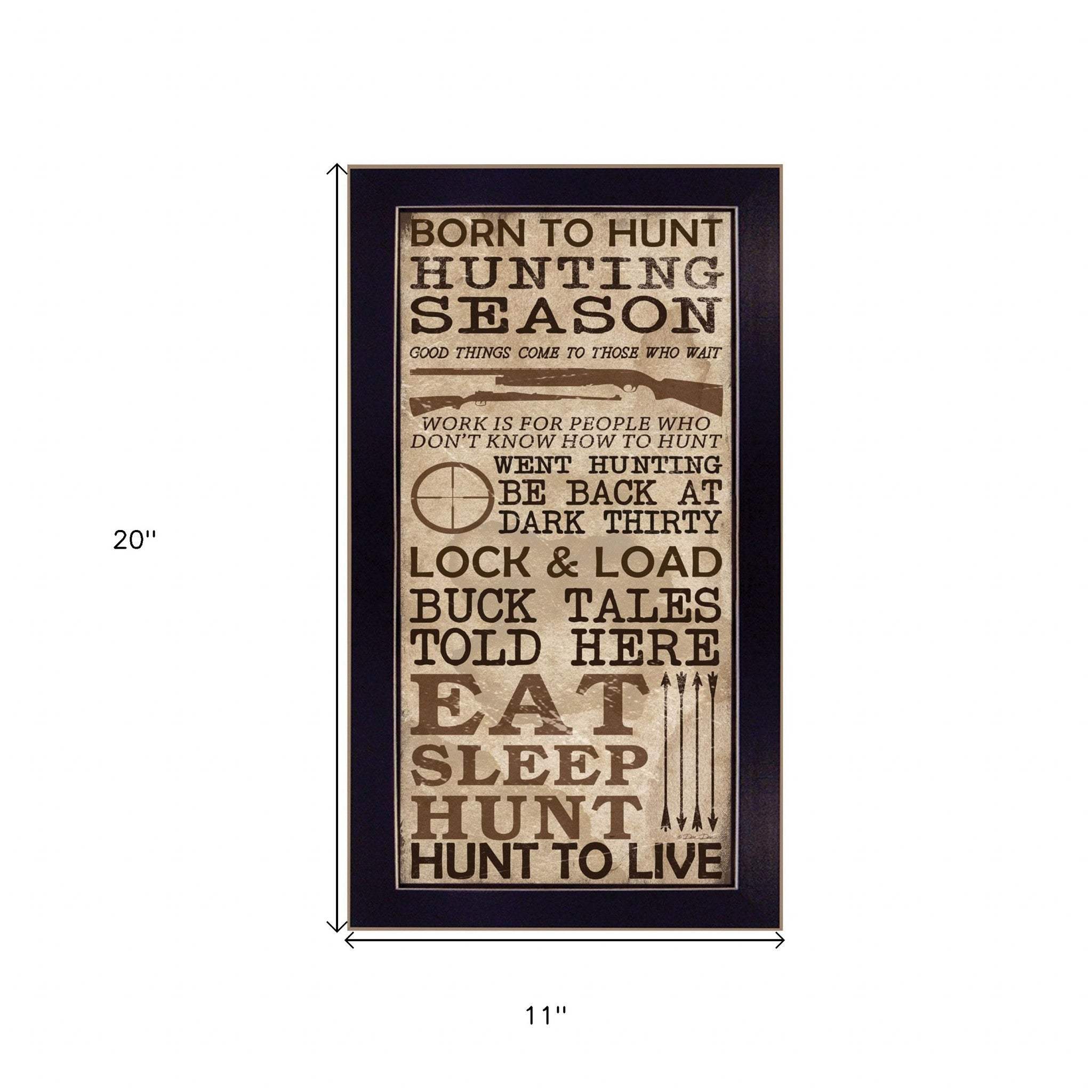 Hunting Season Black Framed Print Wall Art - Image 5