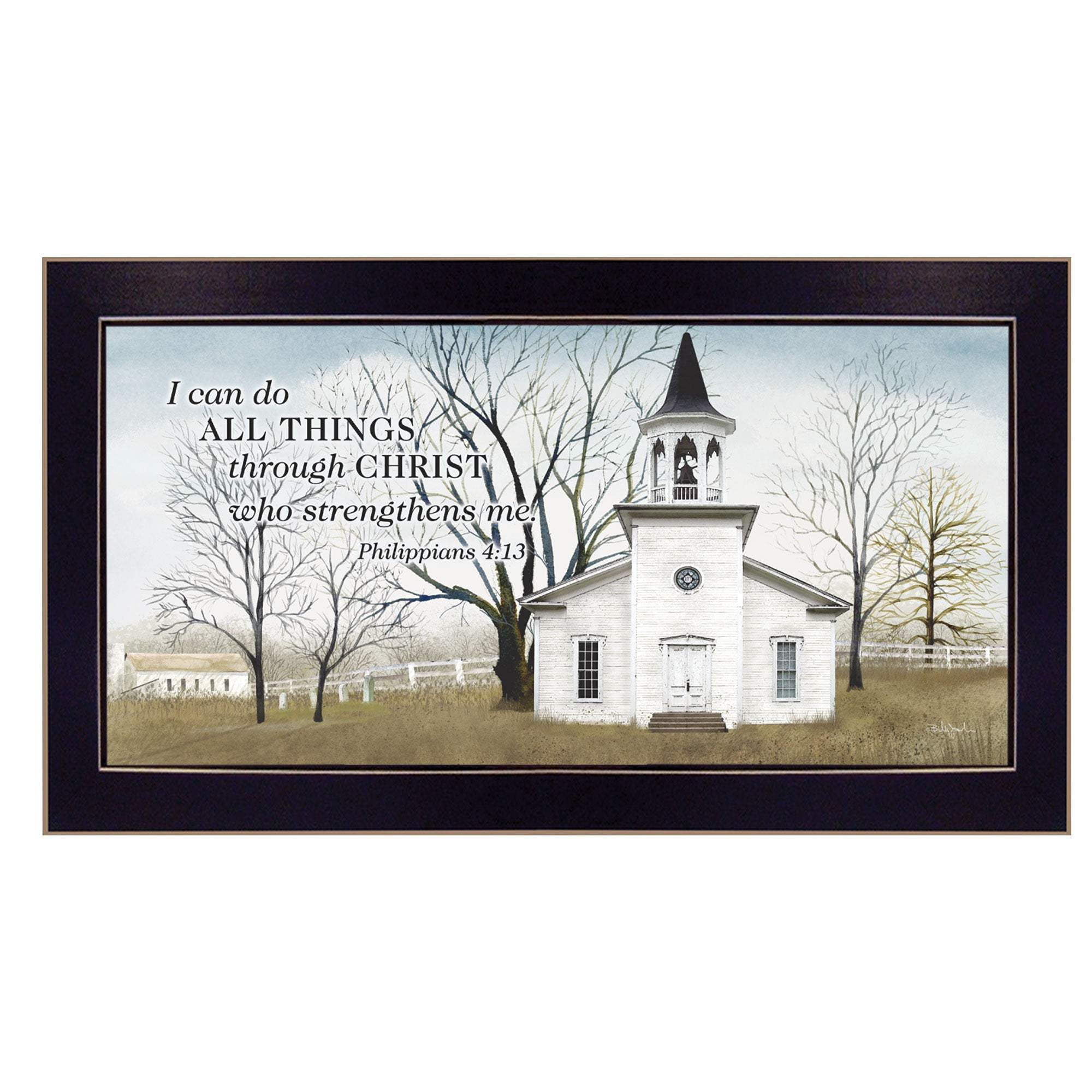 I Can Do All Things 1 Black Framed Print Wall Art - Image 2