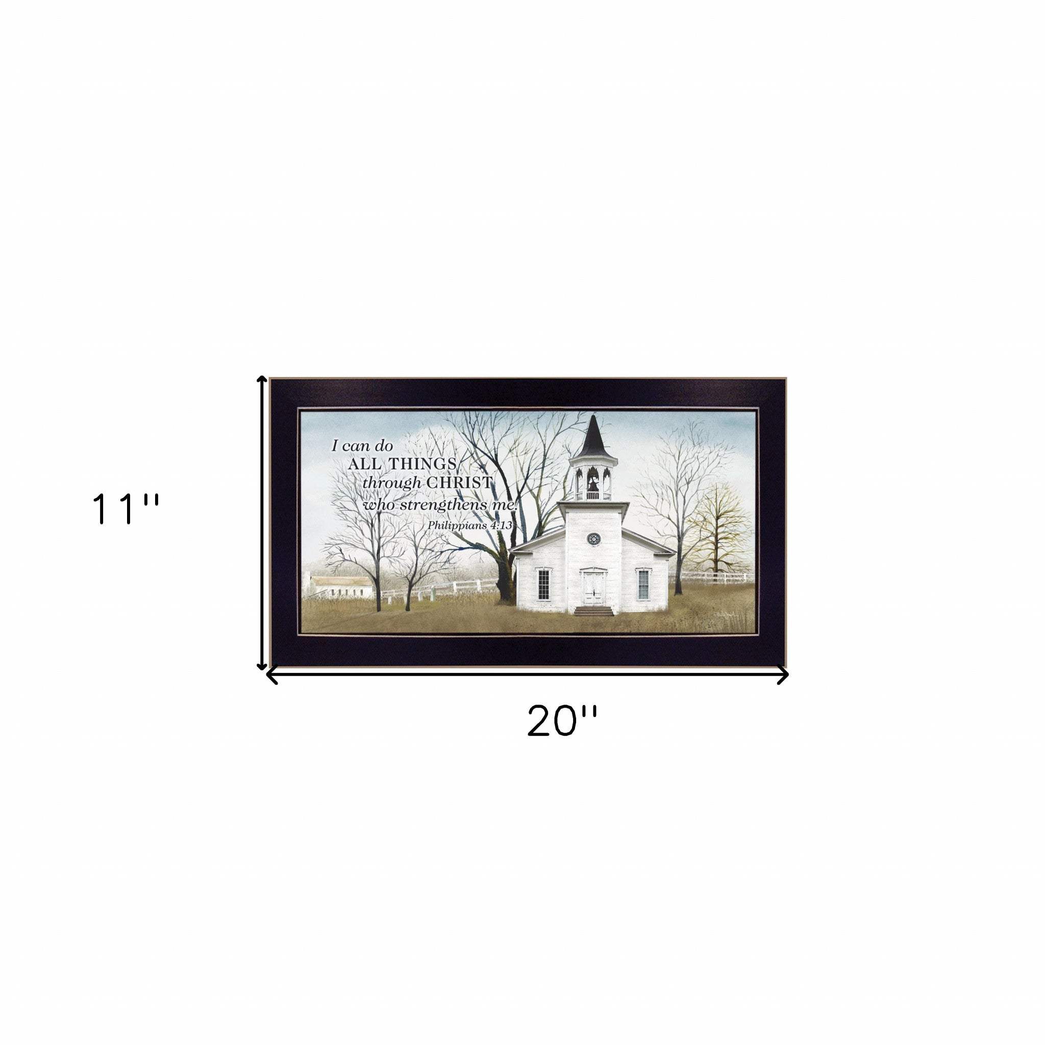 I Can Do All Things 1 Black Framed Print Wall Art - Image 5