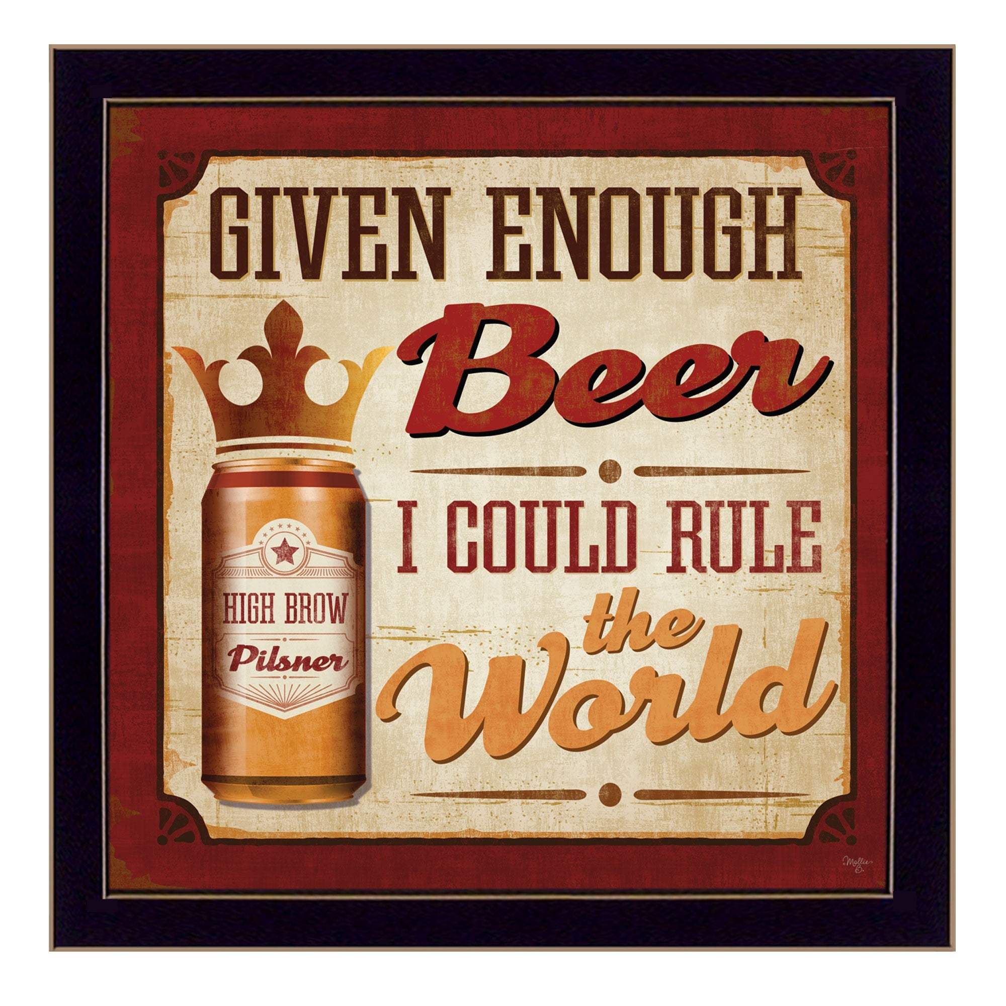 I Could Rule the World Black Framed Print Wall Art - Image 2