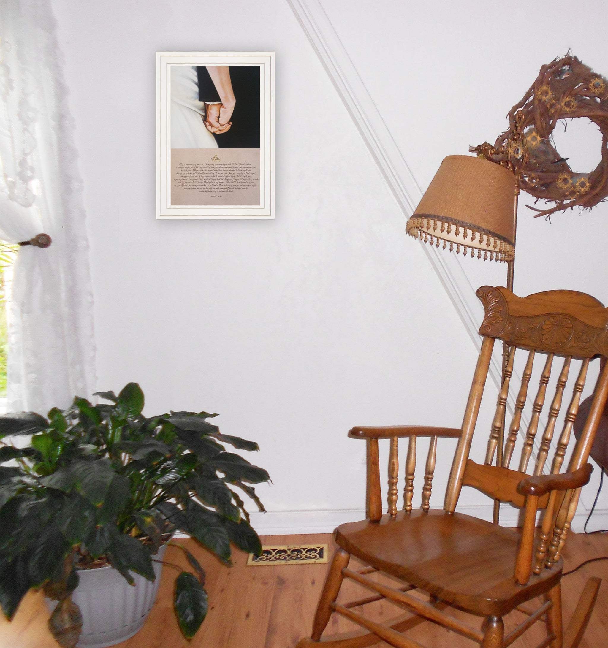 I DO 1 White Framed Print Wall Art - Image 4