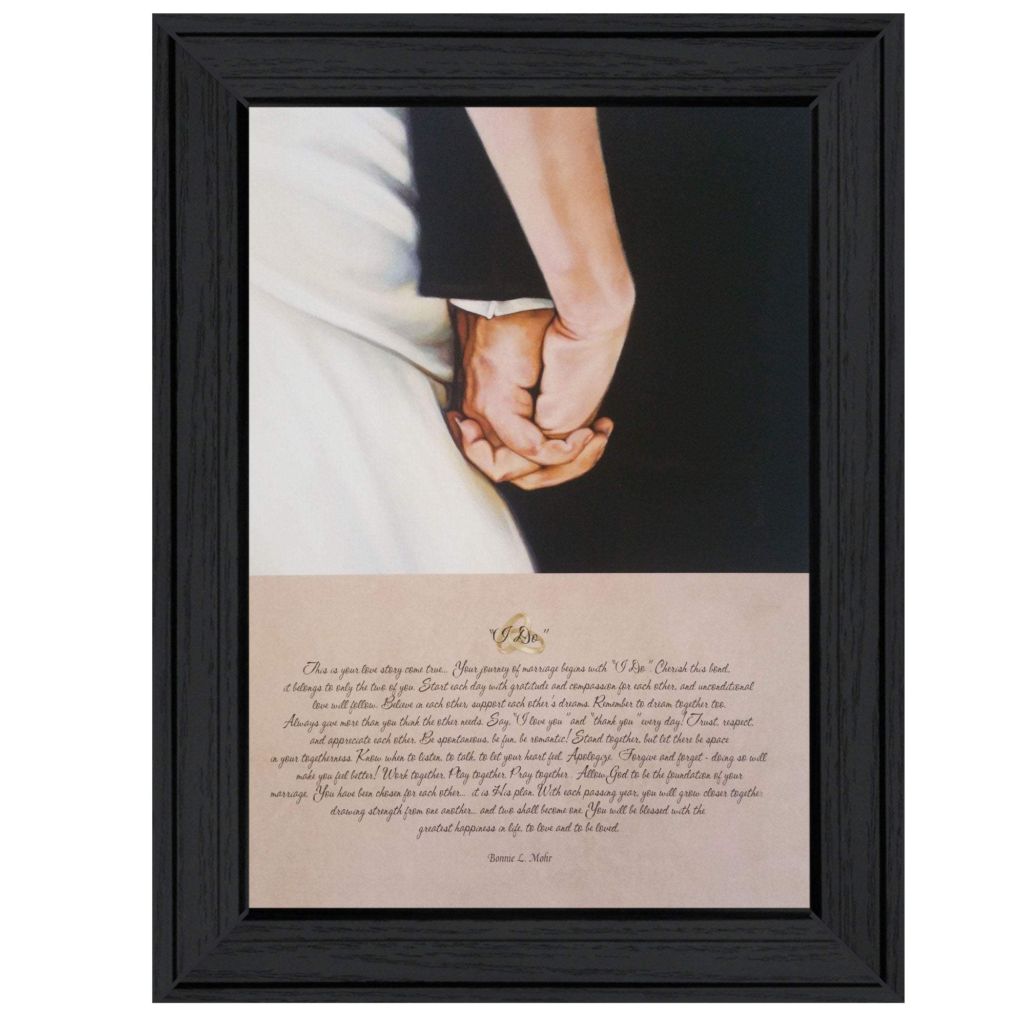 I DO 2 Black Framed Print Wall Art - Image 2