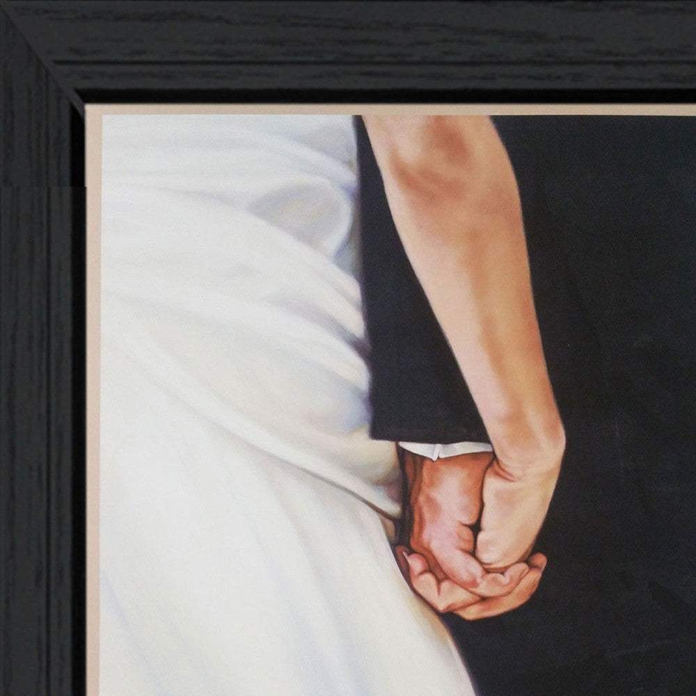 I DO 5 Black Framed Print Wall Art - Image 3