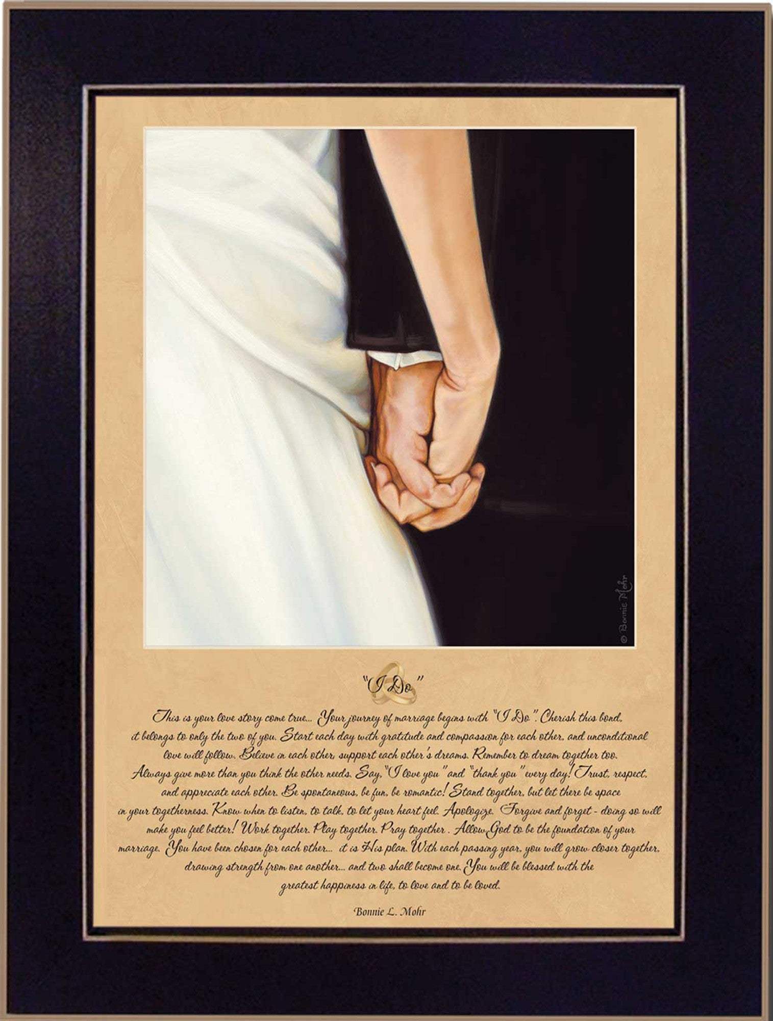 I Do 6 Black Framed Print Wall Art - Image 2