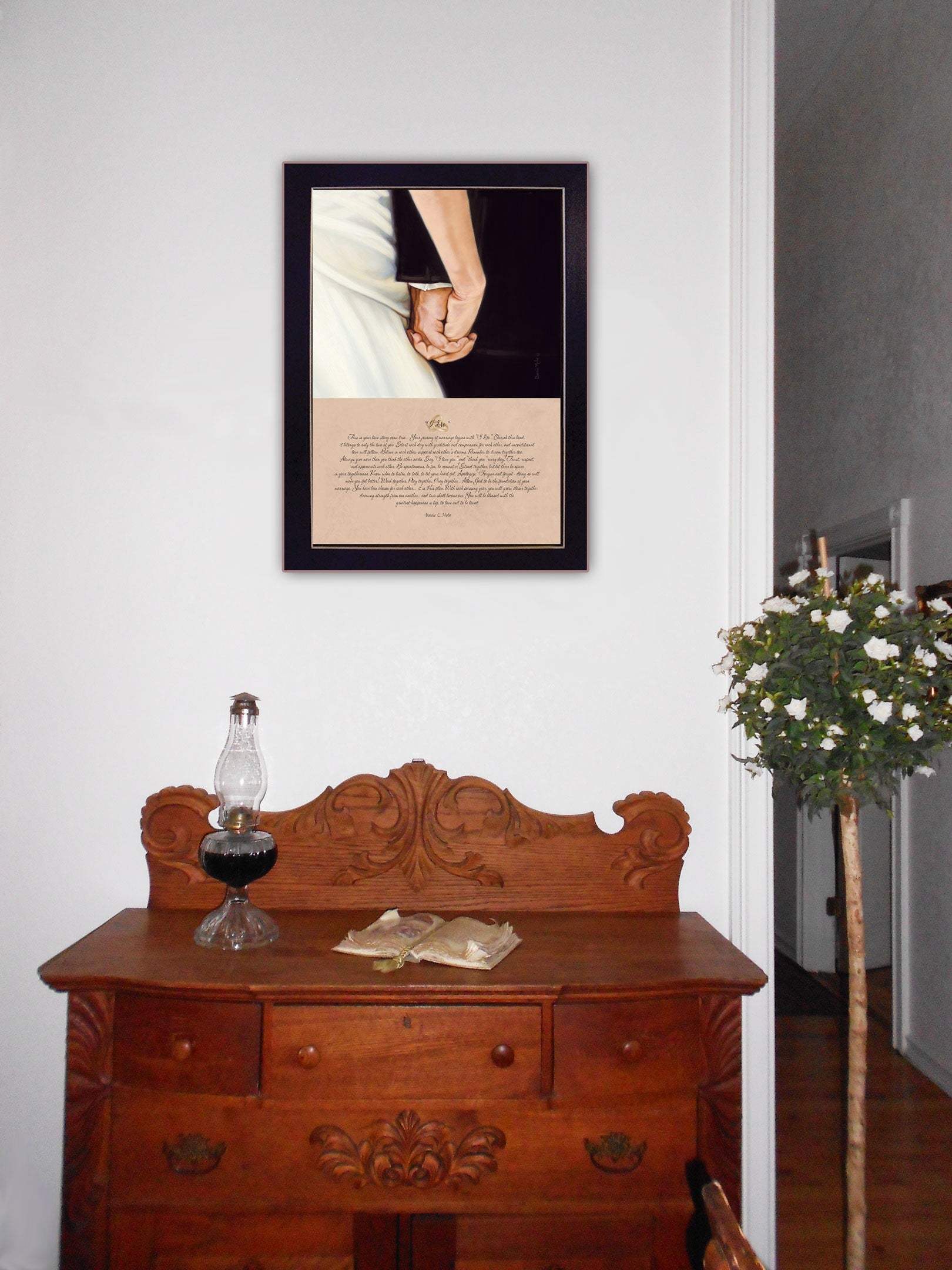I Do 6 Black Framed Print Wall Art - Image 5