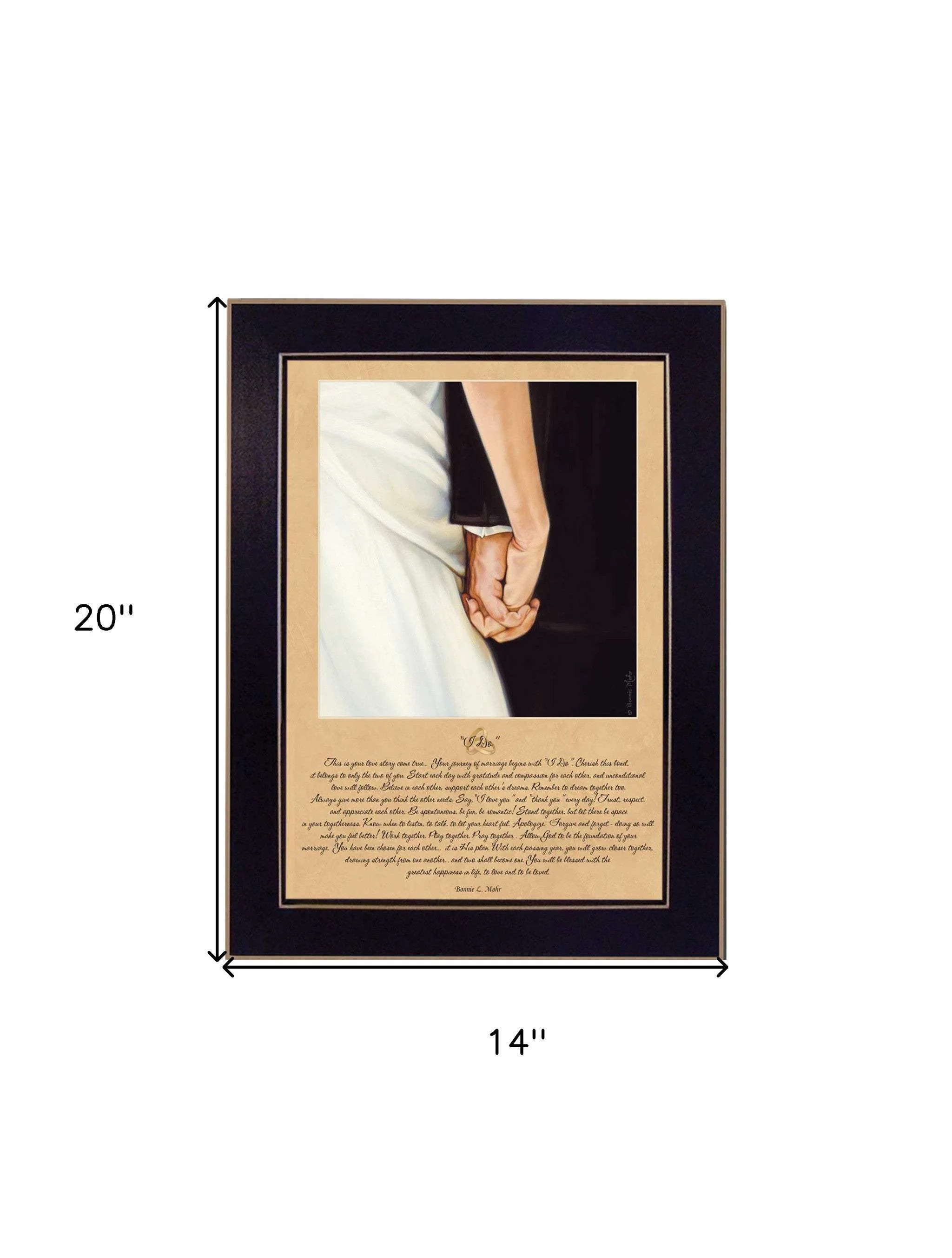 I Do 6 Black Framed Print Wall Art - Image 6