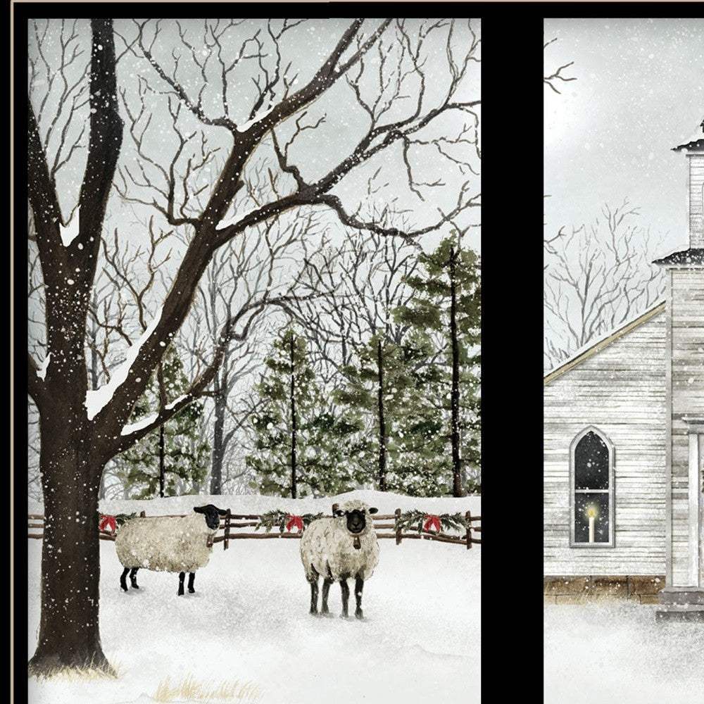 I Heard the Bells on Christmas Day 2 Black Framed Print Wall Art - Image 3