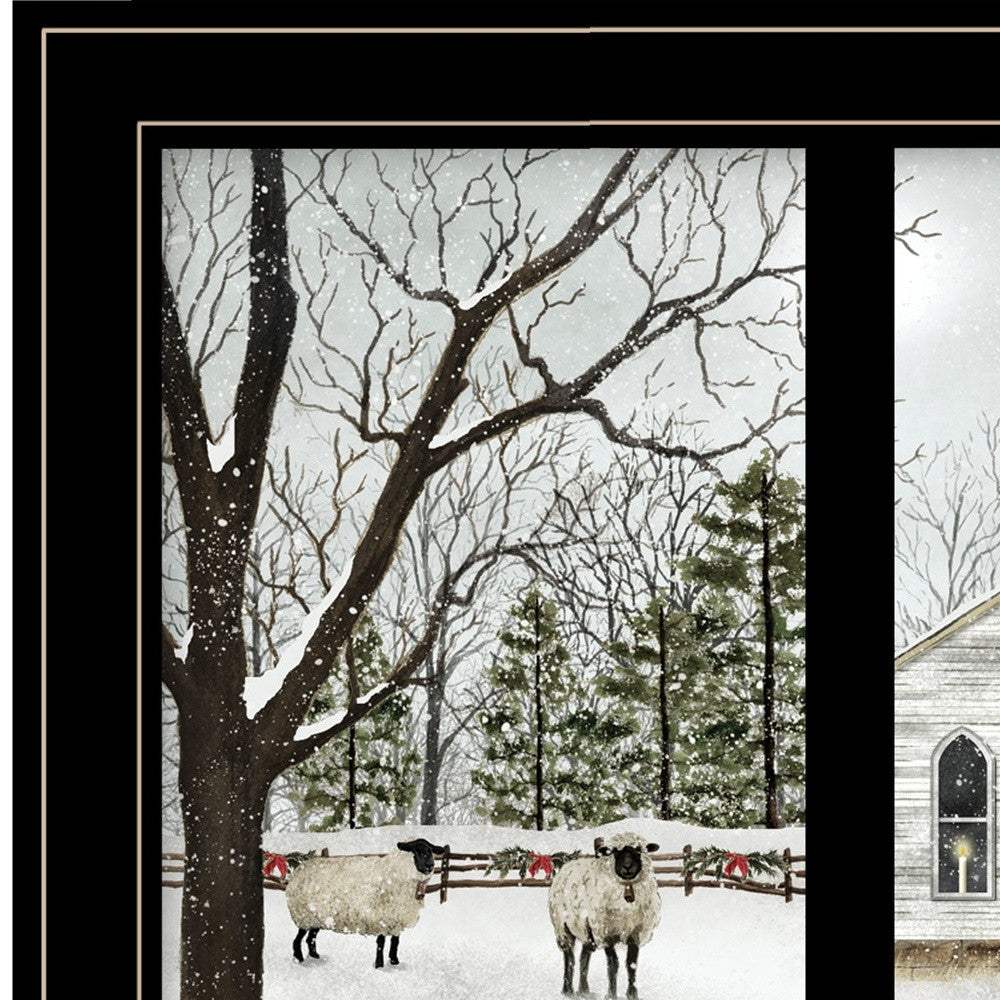 I Heard the Bells on Christmas Day 2 Black Framed Print Wall Art - Image 5