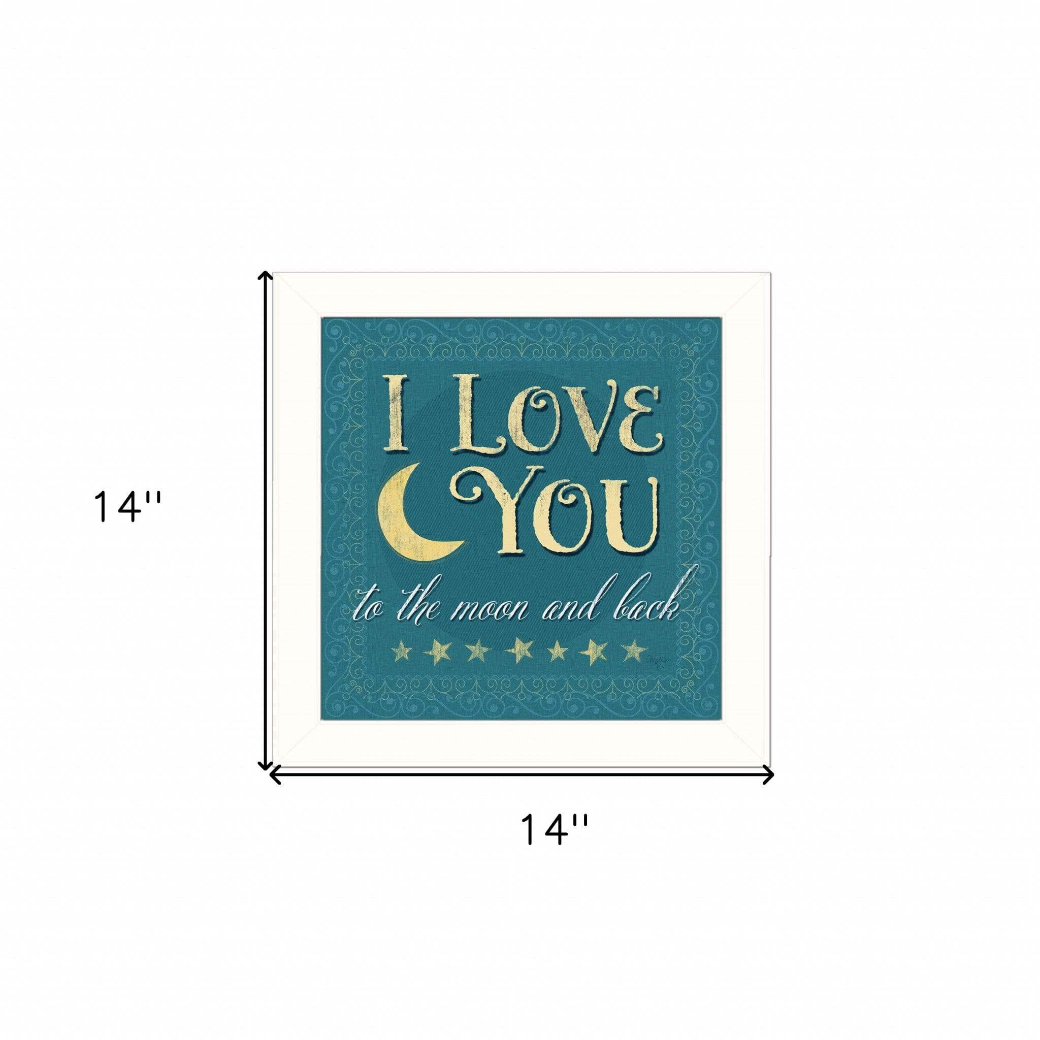I Love You 2 White Framed Print Wall Art - Image 4