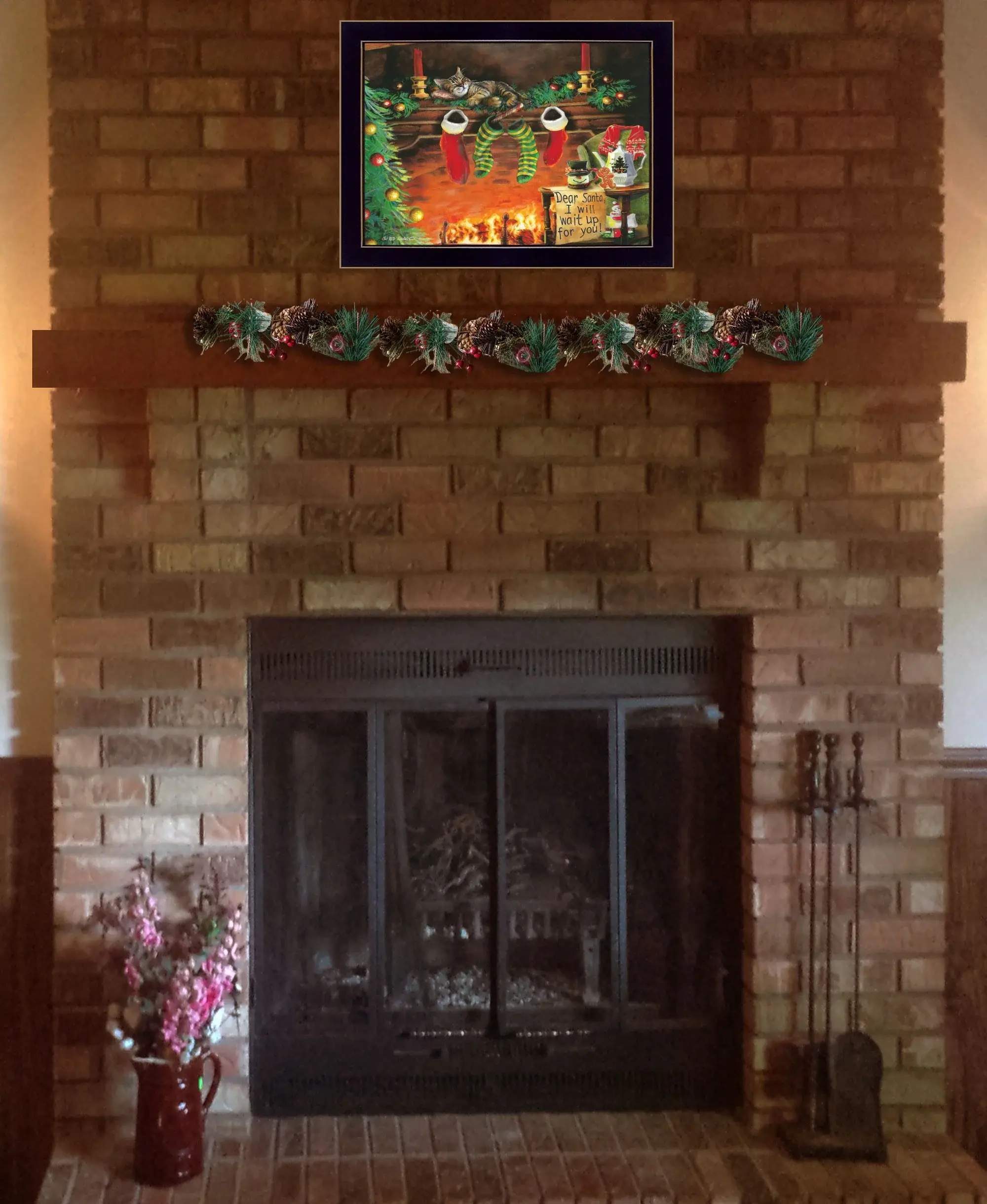 I Will Wait Up 1 Black Framed Print Wall Art - Image 5