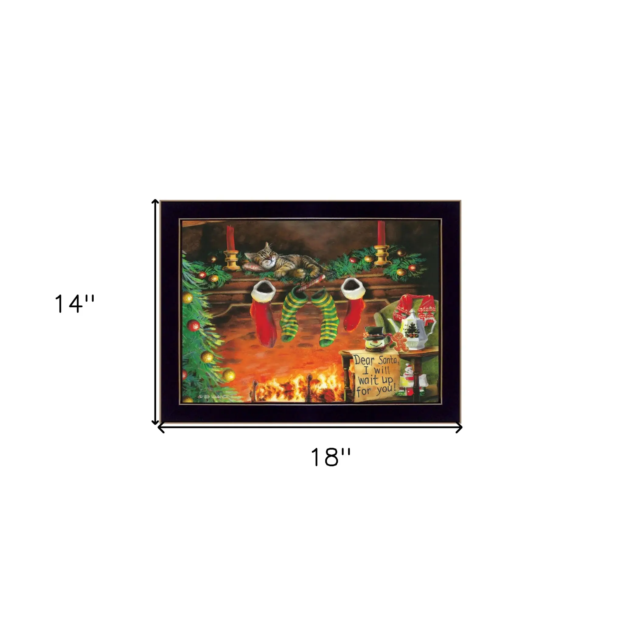 I Will Wait Up 1 Black Framed Print Wall Art - Image 6